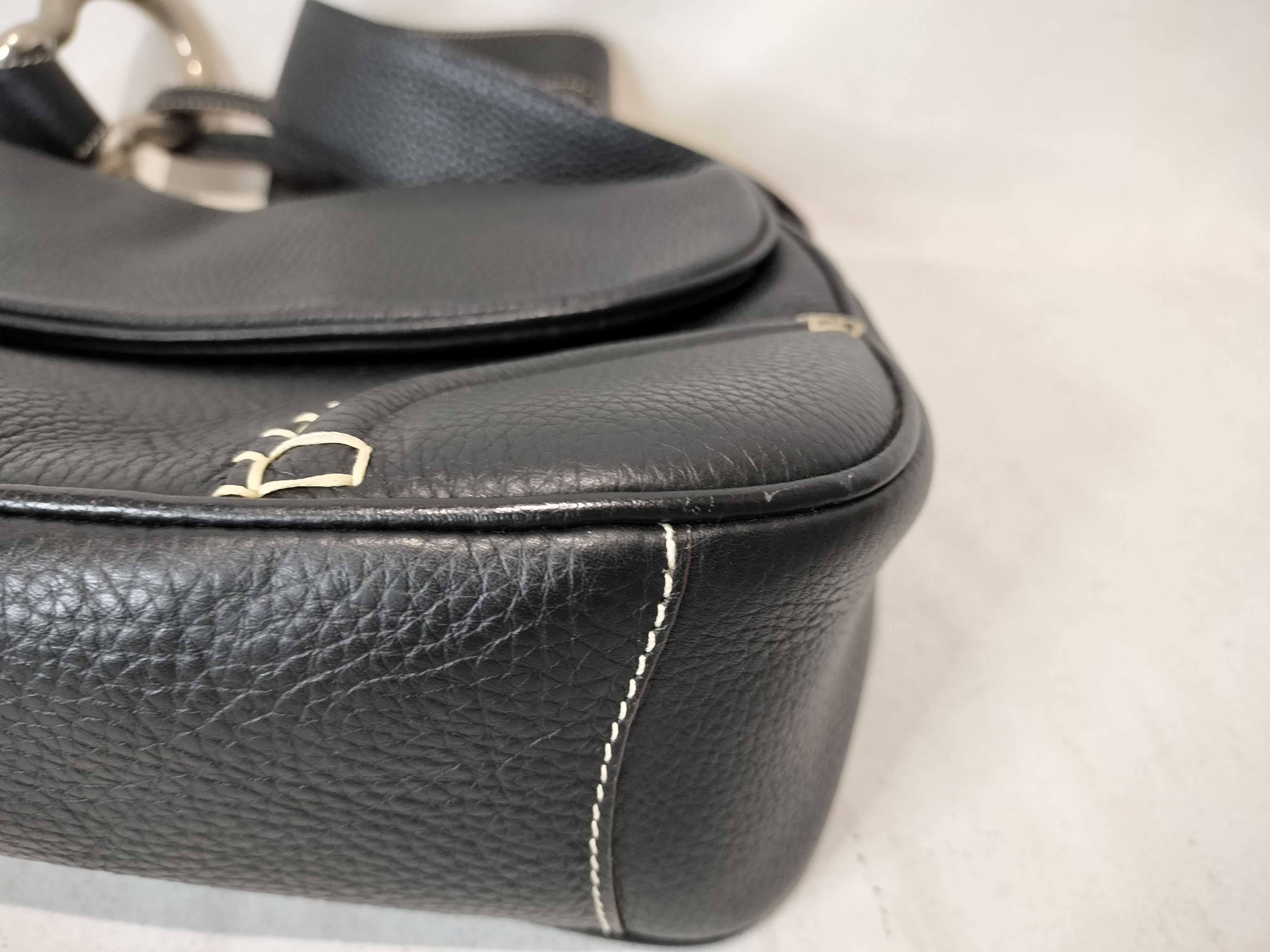 London One-Shoulder Leather Black Handbag — view 6