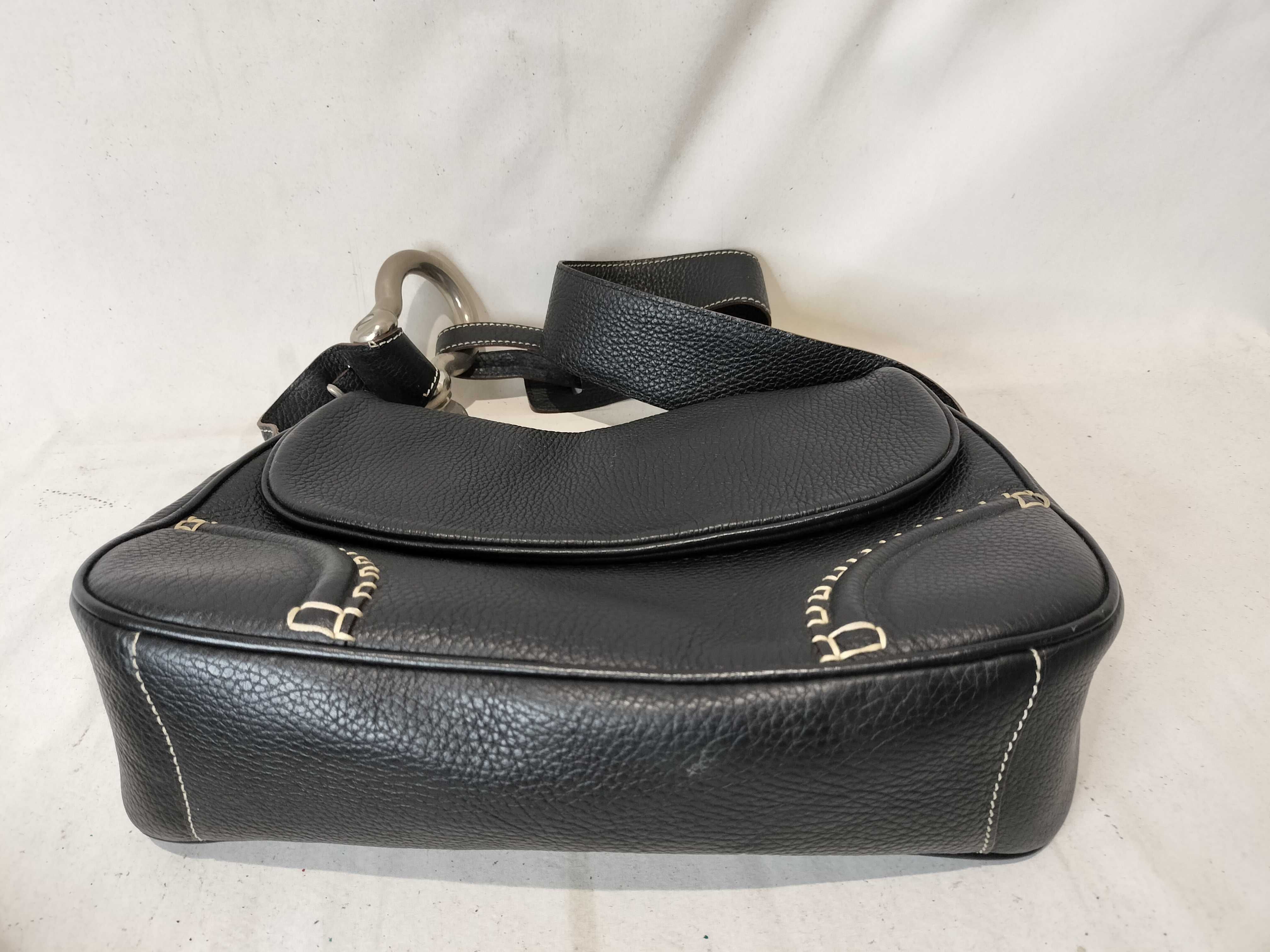 London One-Shoulder Leather Black Handbag — view 7