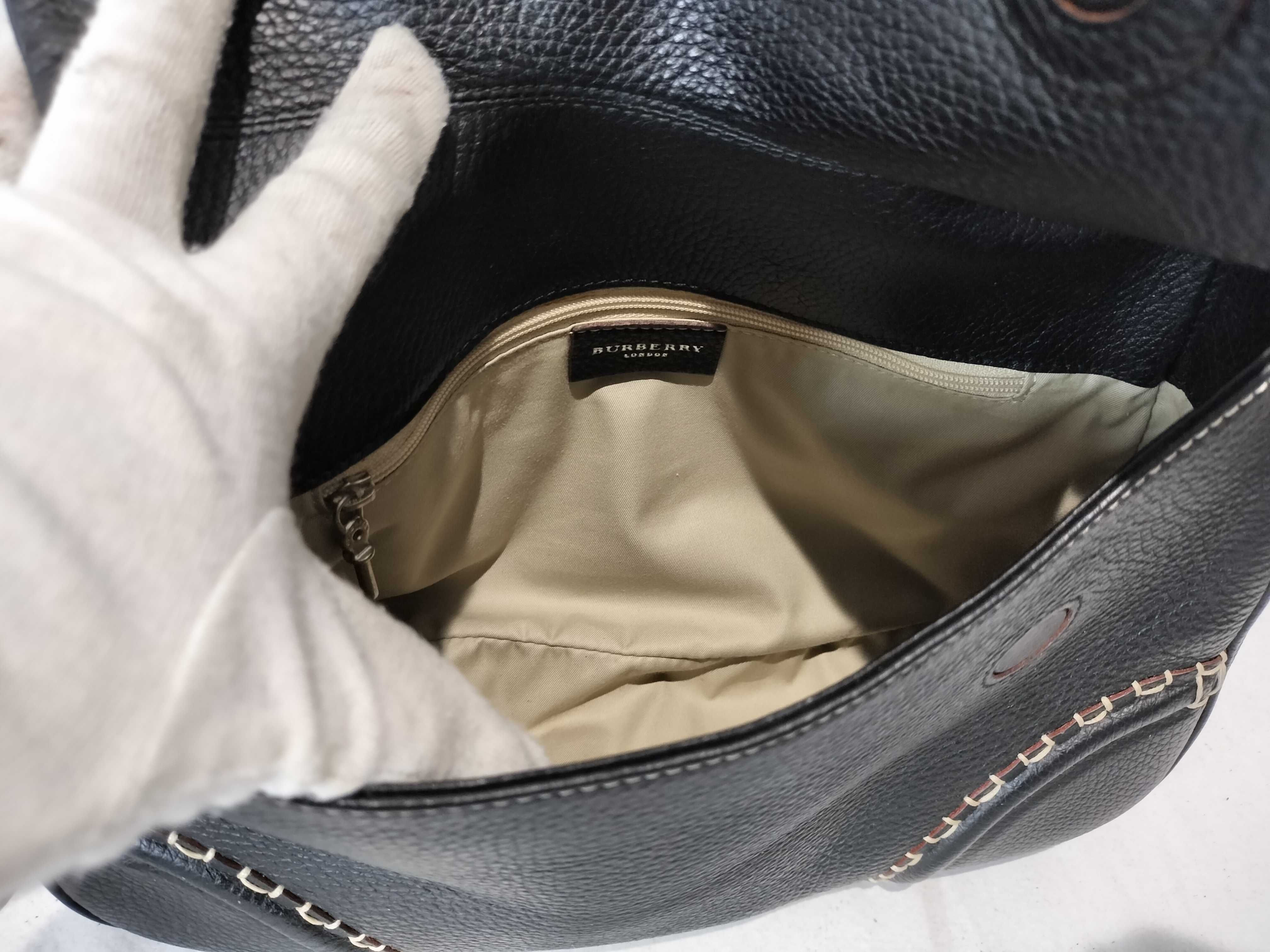 London One-Shoulder Leather Black Handbag — view 9
