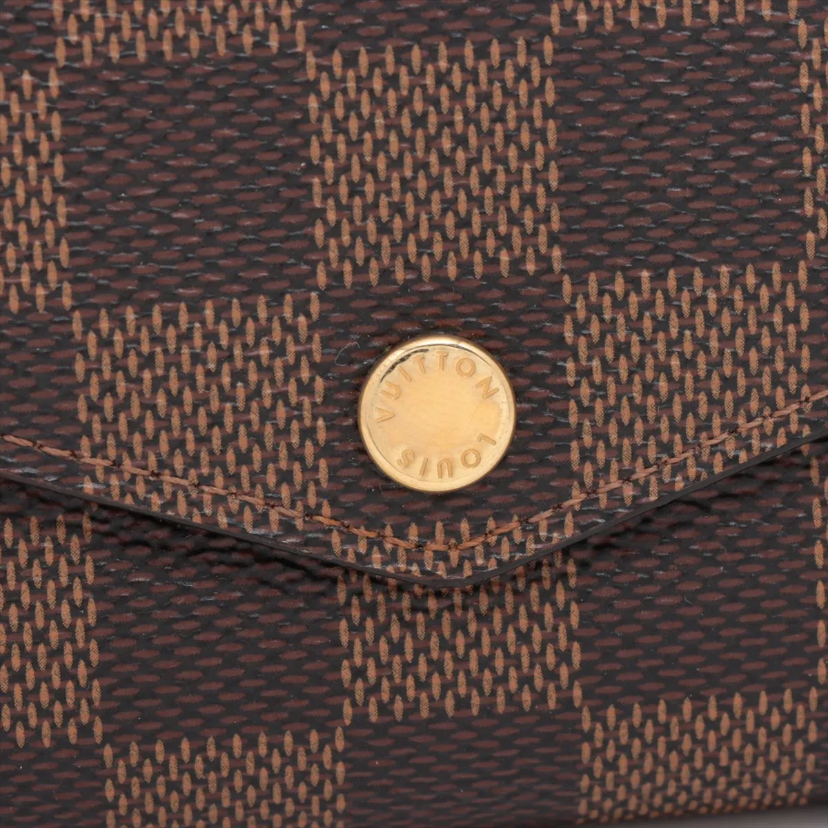 Damier Portefeuille Sara N63209 Brown Long Wallet RFID Reaction — view 12