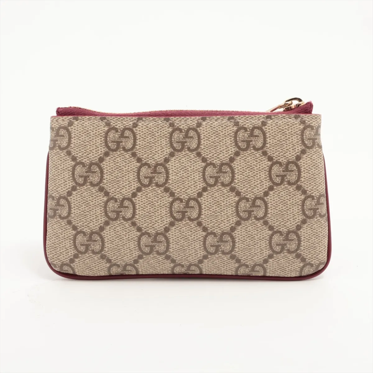 GG Supreme 818768 PVC Coin Case Beige x Bordeaux — view 2