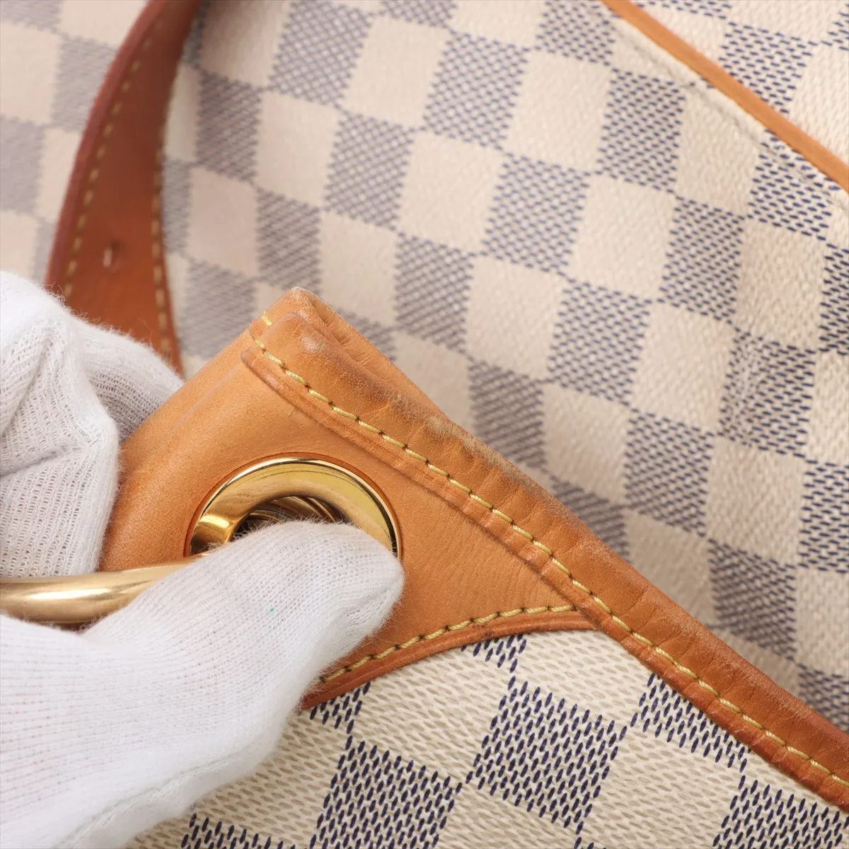 Damier Azur Galliera PM N55215 MI3078 White — view 14