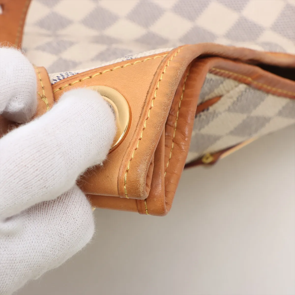 Damier Azur Galliera PM N55215 MI3078 White — view 15