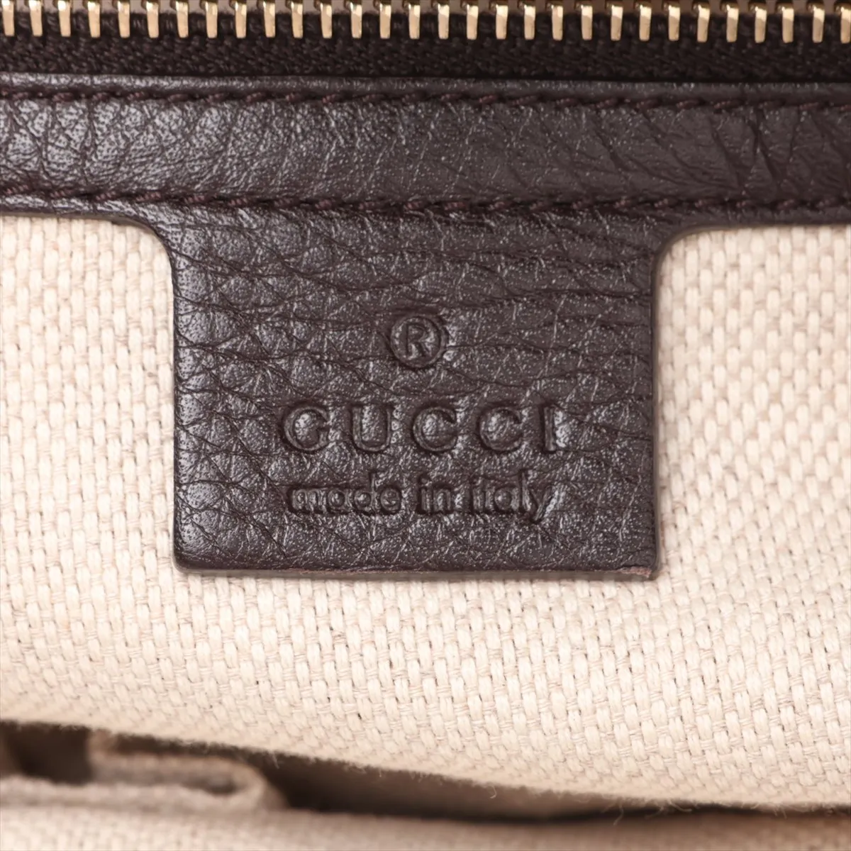 GG Canvas 296850 Canvas x Leather Handbag Beige x Brown — view 9