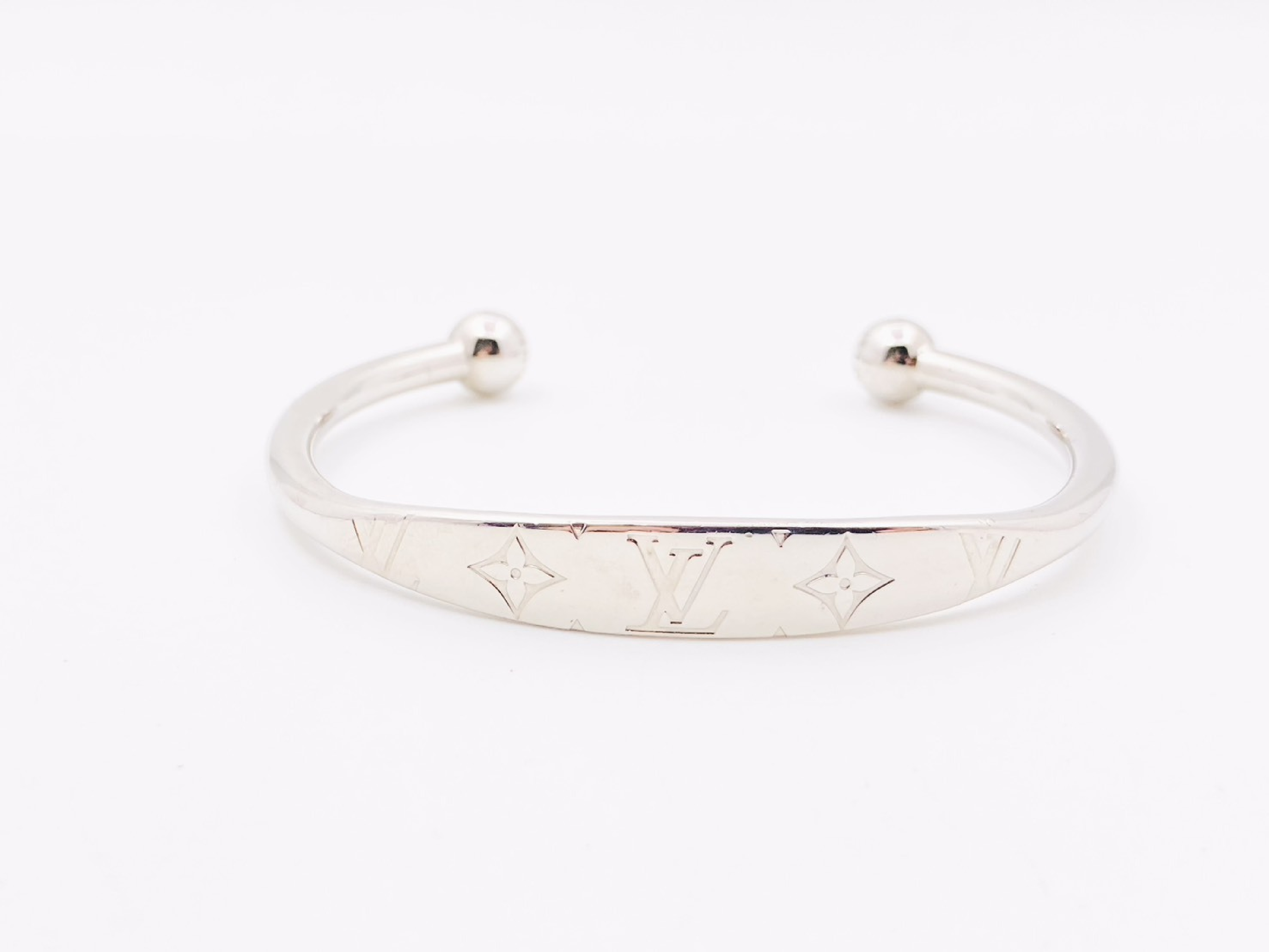 M64839 Jonc Monogram Bangle #M Silver DI1210 Bracelet/Bangle