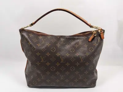 Monogram Louis Vuitton Brown Monogram M40586 Shuri PM Shoulder Bag