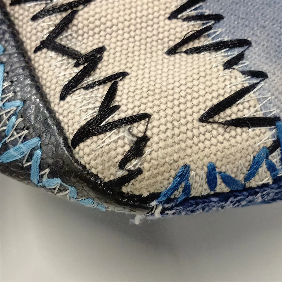 [Individually packaged] Chanel Patchwork Denim Single Flap Double Chain Bag, Blue, Silver Hardware, 20893363 — view 15