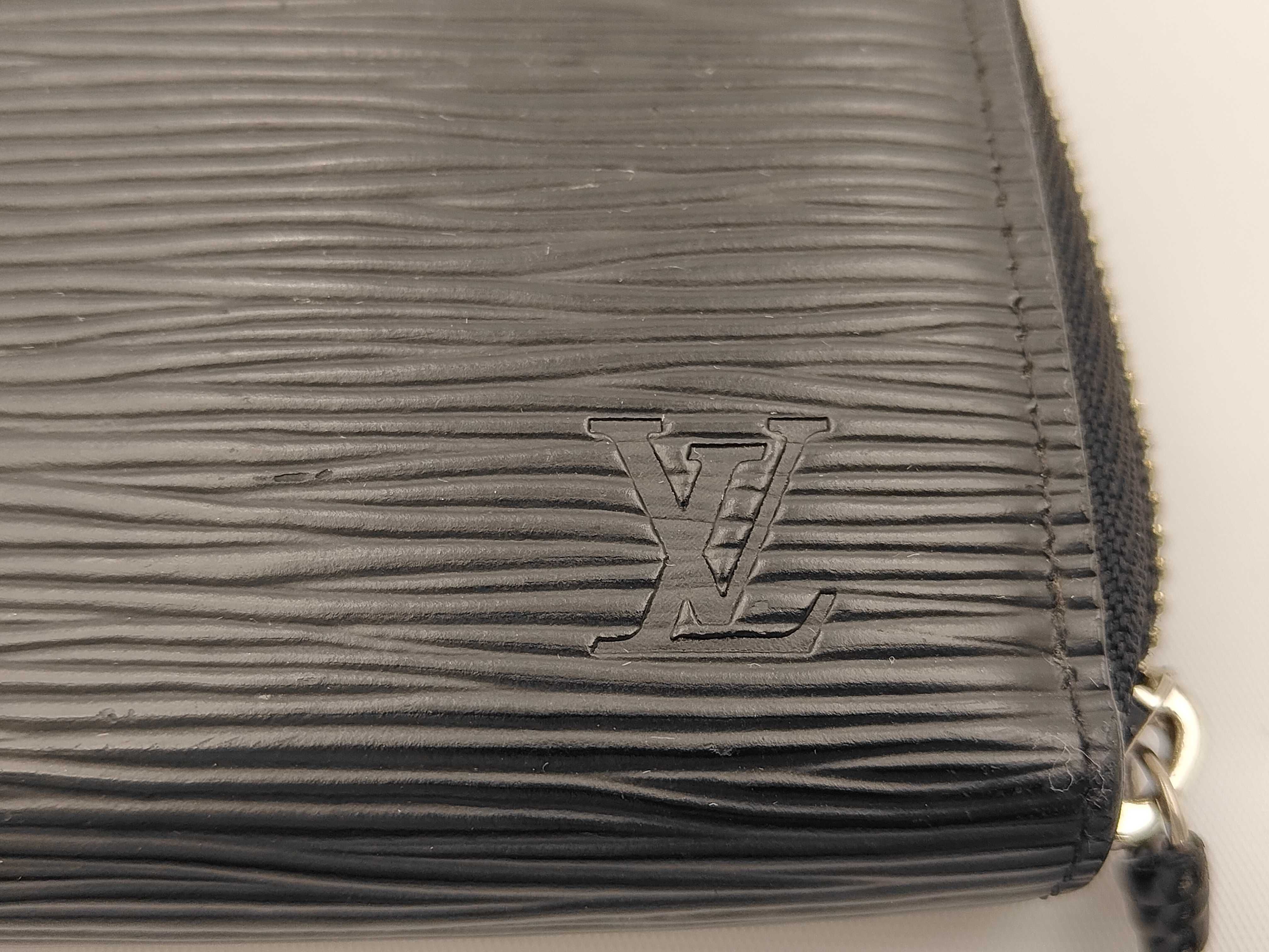 Epi Black Leather Zippy Wallet — view 8