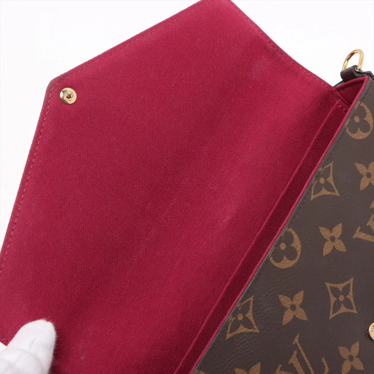 Monogram Pochette Félicie M61276 NZ2129 Brown — view 12