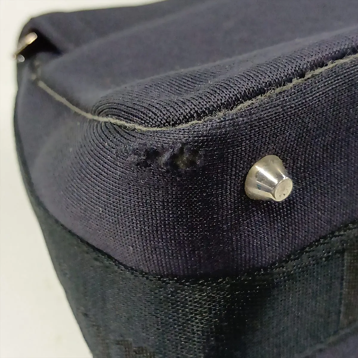 Hardcore Canvas Shoulder Bag, Navy — view 15