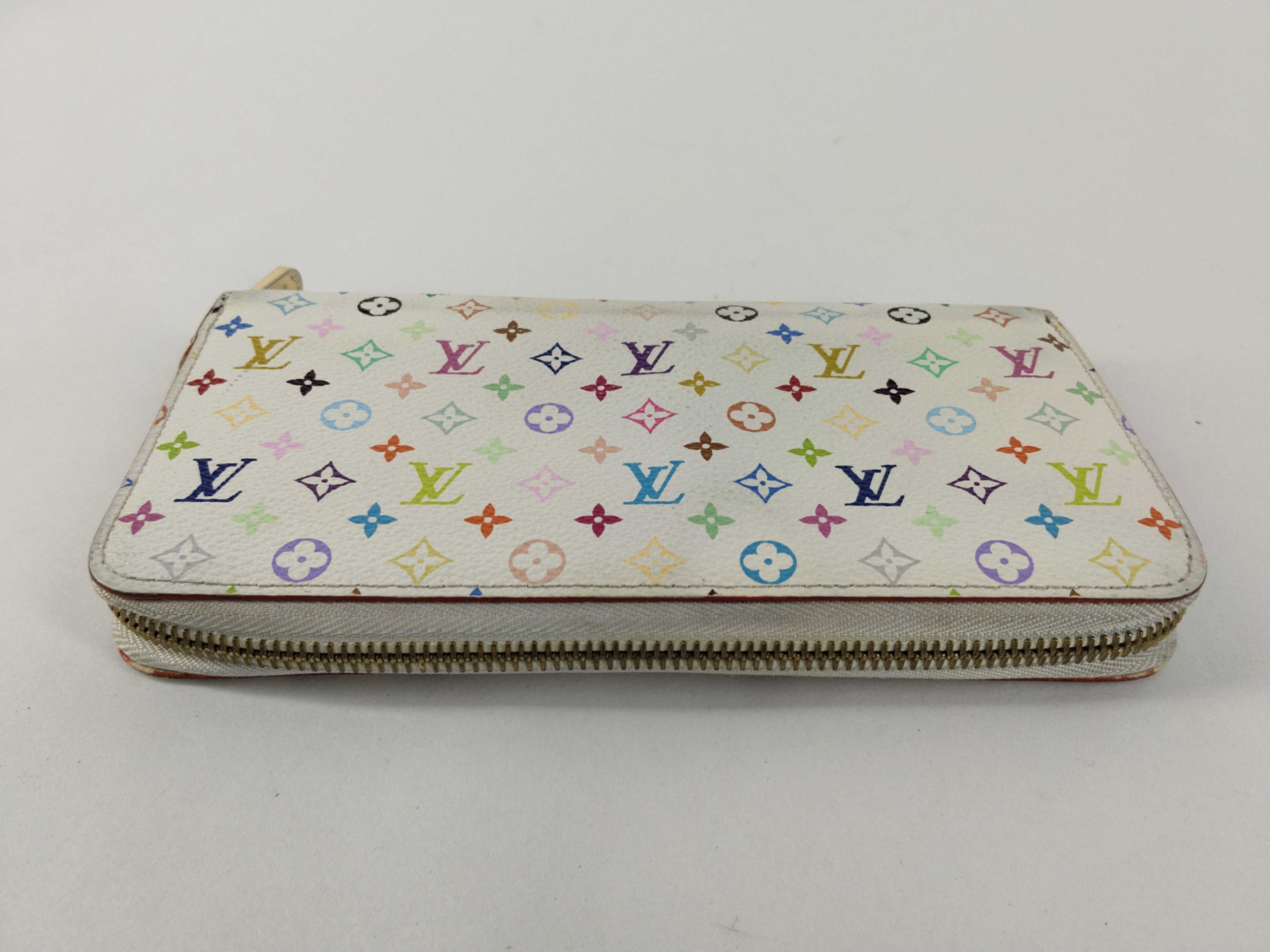 Monogram Multicolore Zippy Wallet, Blanc (Black stain inside) M60241 CA4124 Wallet — view 5