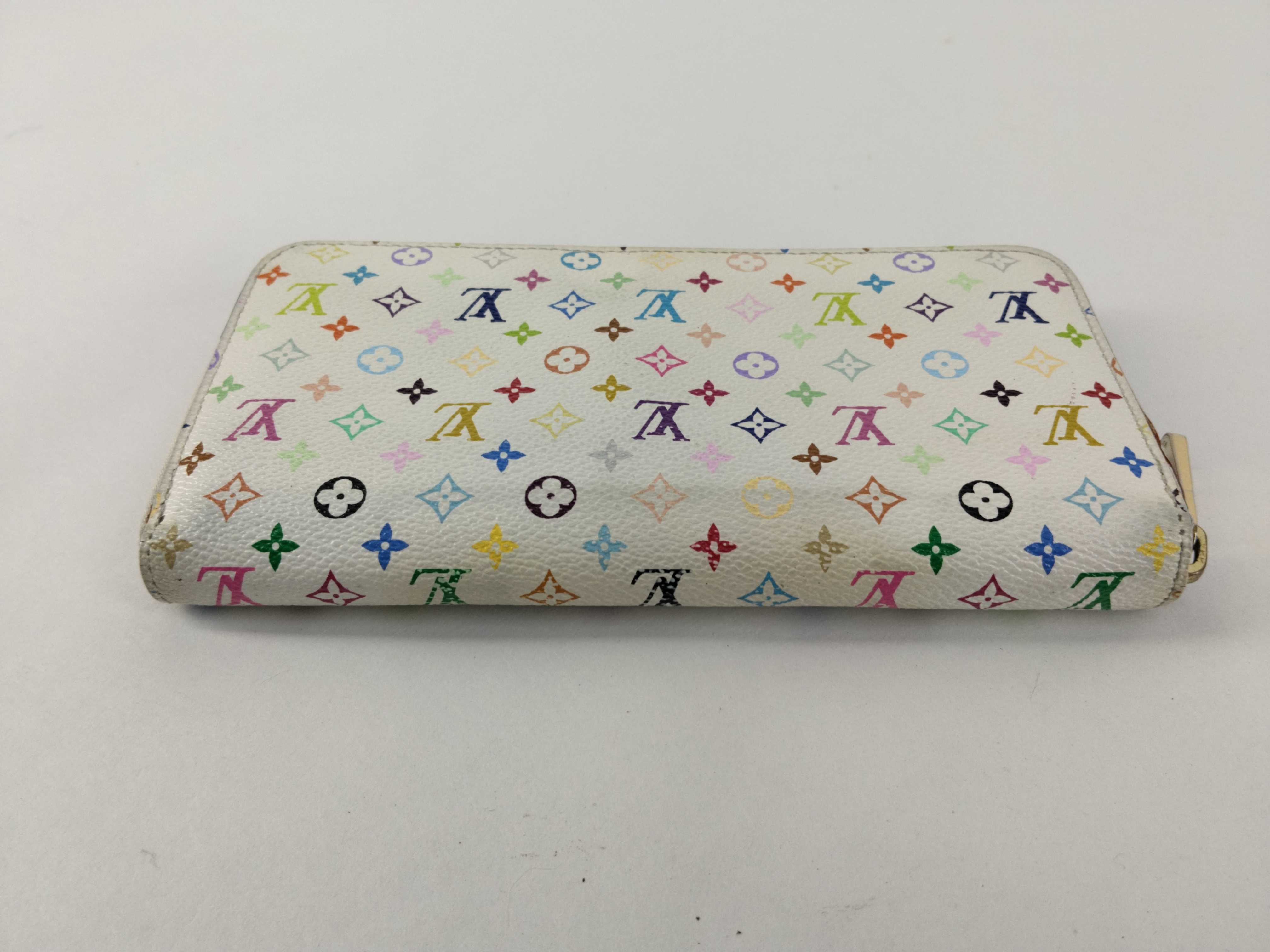 Monogram Multicolore Zippy Wallet, Blanc (Black stain inside) M60241 CA4124 Wallet — view 7