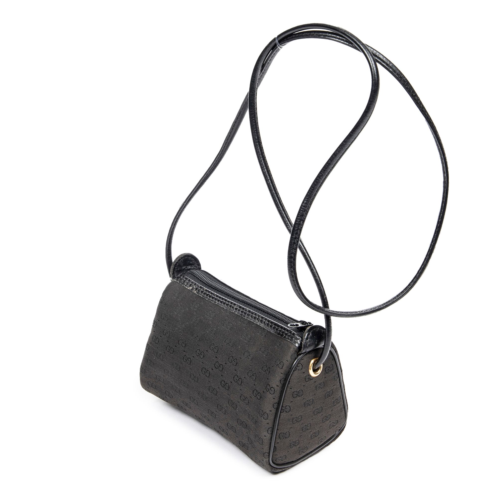Vintage Mini Pochette Crossbody  Microguccissima Canvas — view 2