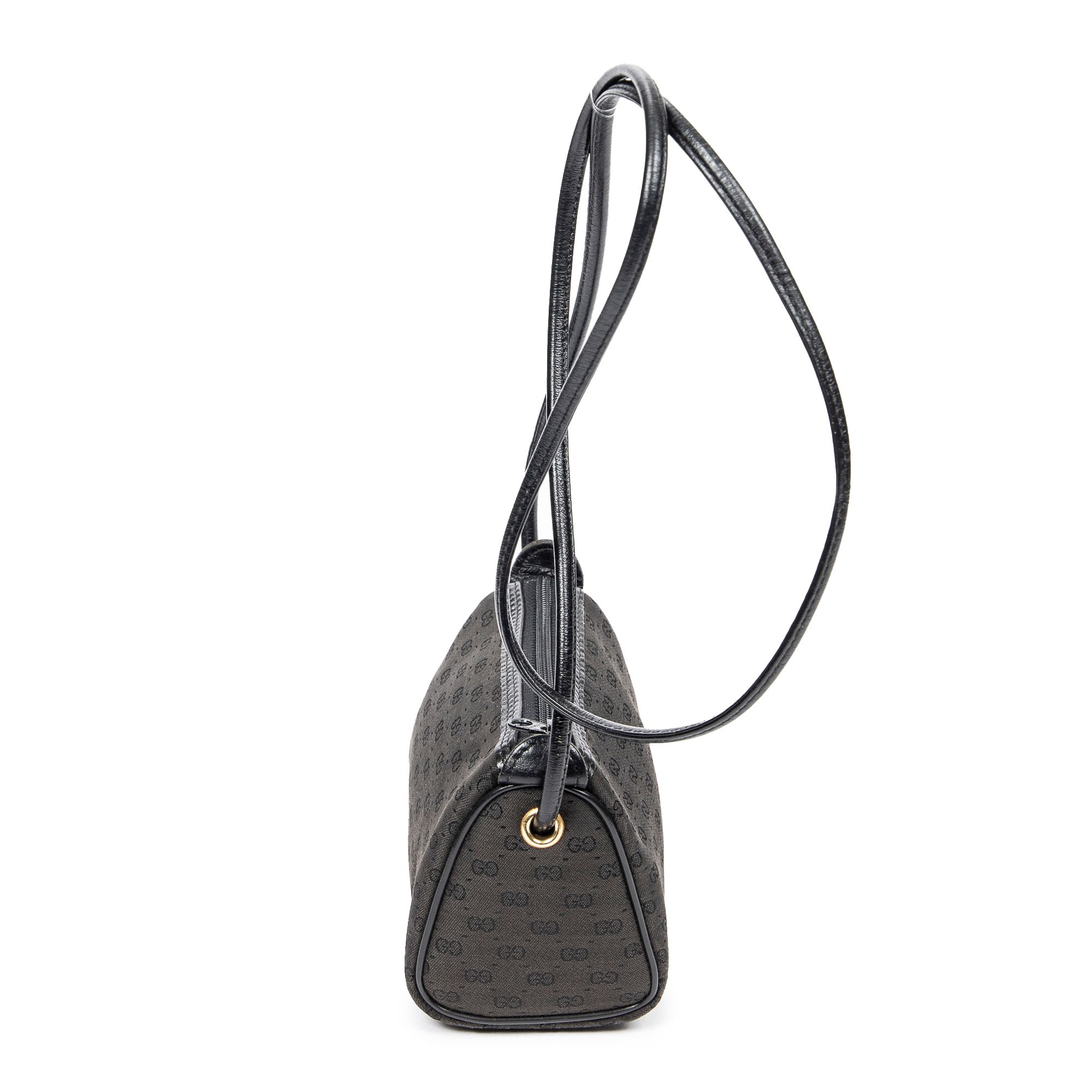 Vintage Mini Pochette Crossbody  Microguccissima Canvas — view 3