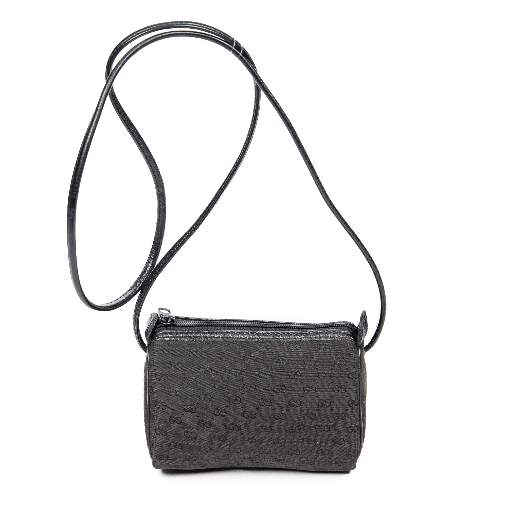 Vintage Mini Pochette Crossbody  Microguccissima Canvas — view 5