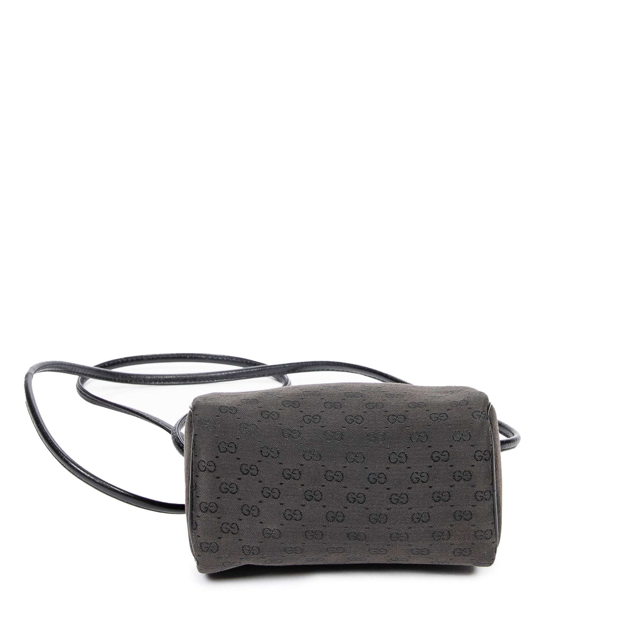 Vintage Mini Pochette Crossbody  Microguccissima Canvas — view 6
