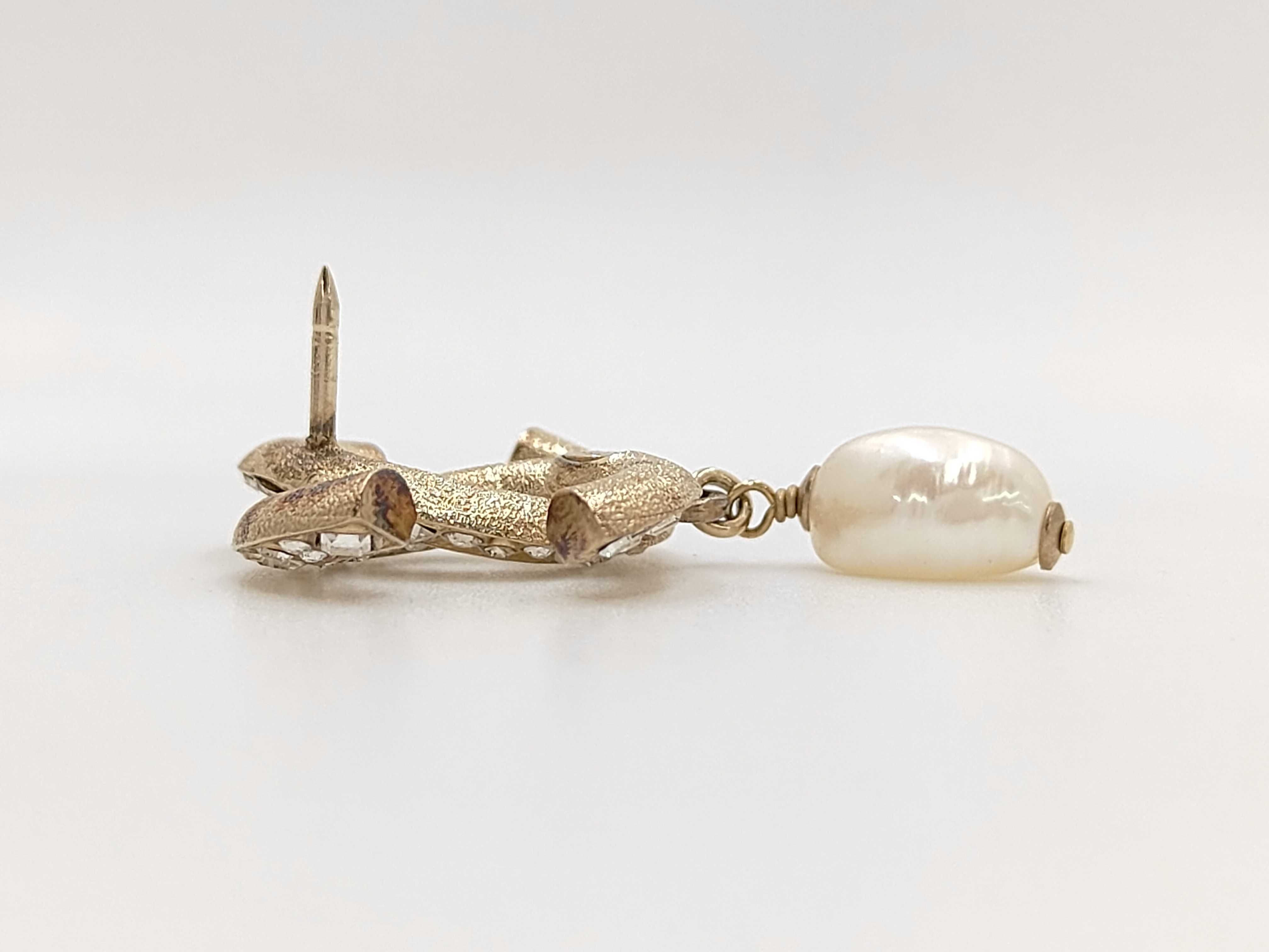 Coco Mark Faux Pearl Pin Brooch 11C Brooch — view 3