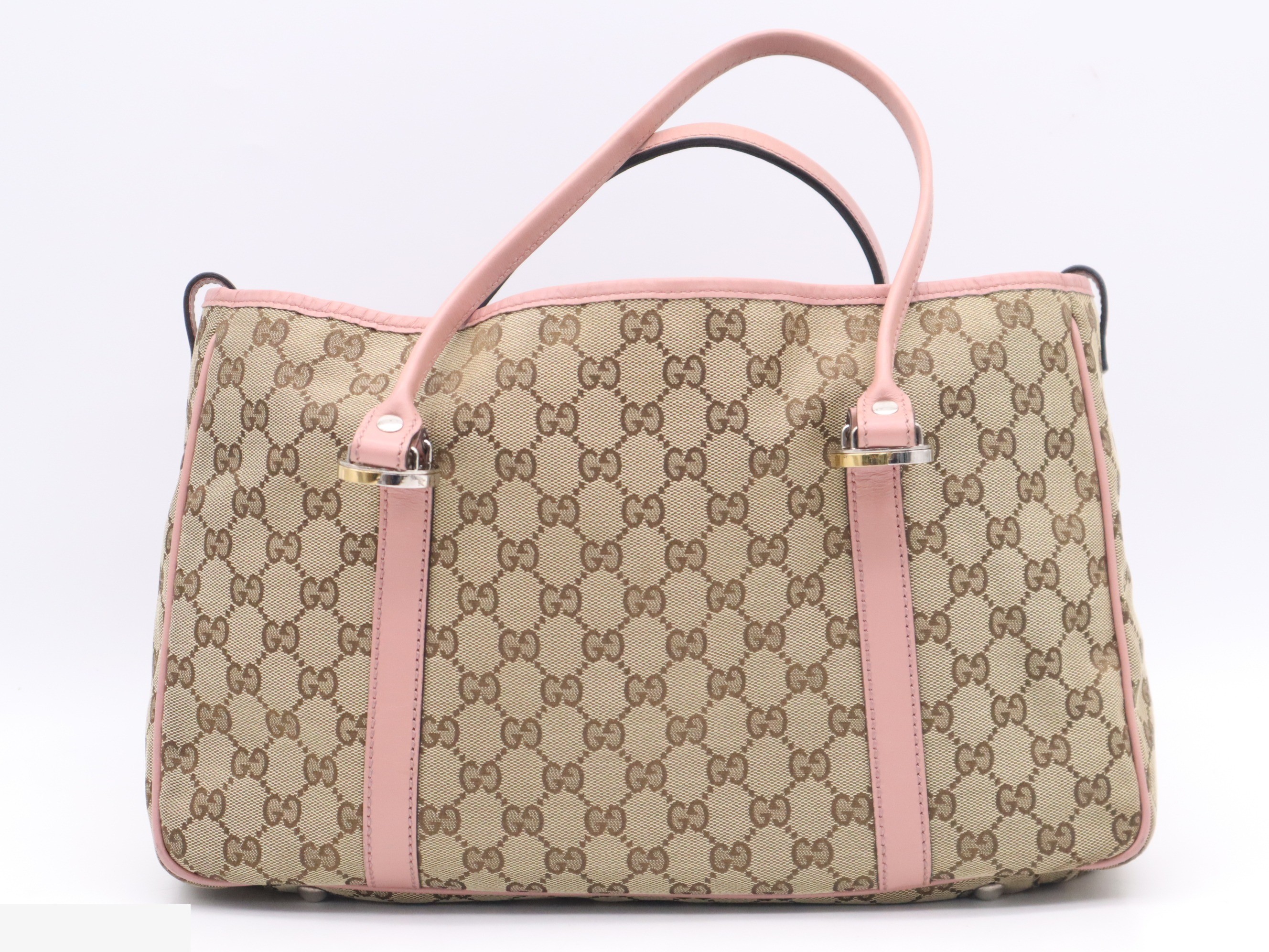 GG Canvas Handbag, Pink — view 2