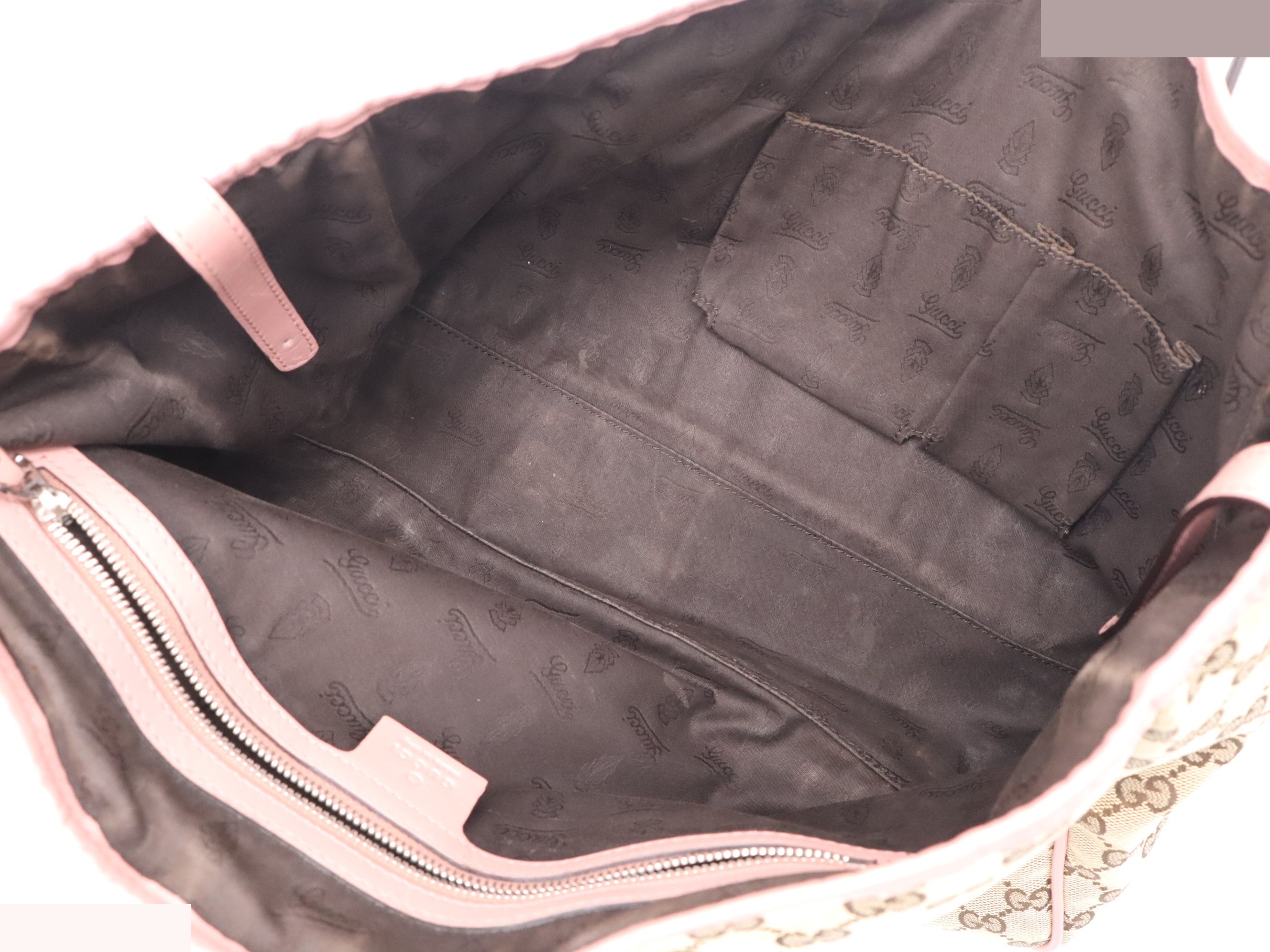 GG Canvas Handbag, Pink — view 7