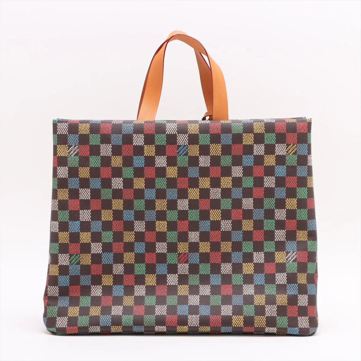 LV Birds Damier Shopper Tote MM N00192 Brown RFID responsive — view 2