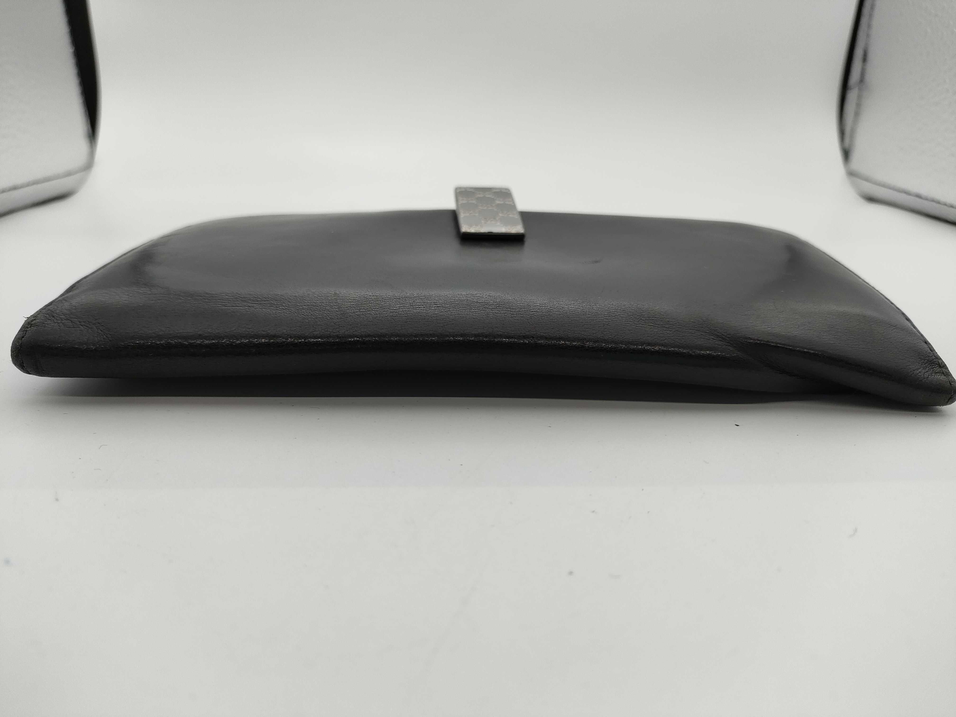 Metal Clasp Leather Long Wallet — view 3