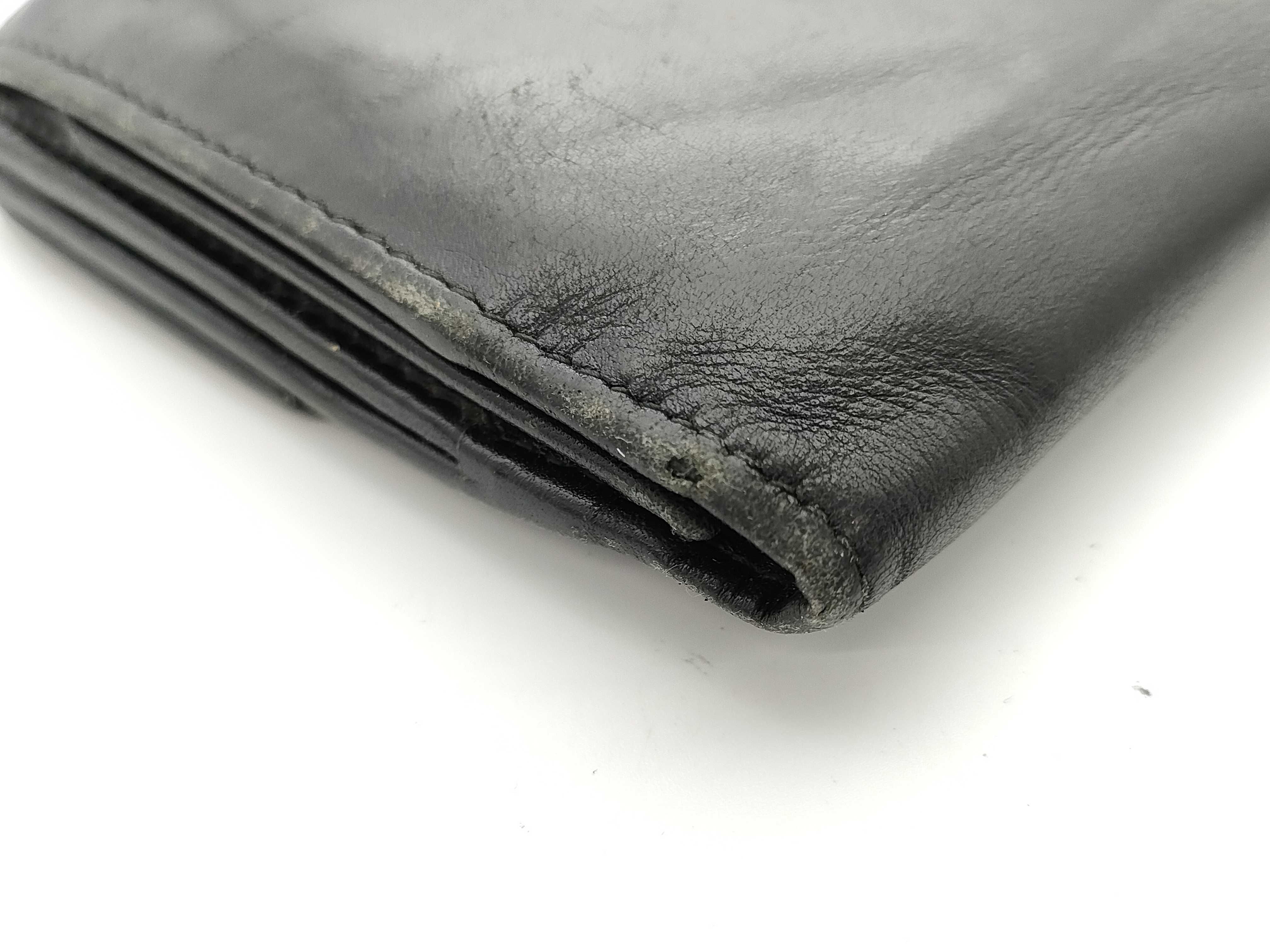 Metal Clasp Leather Long Wallet — view 4