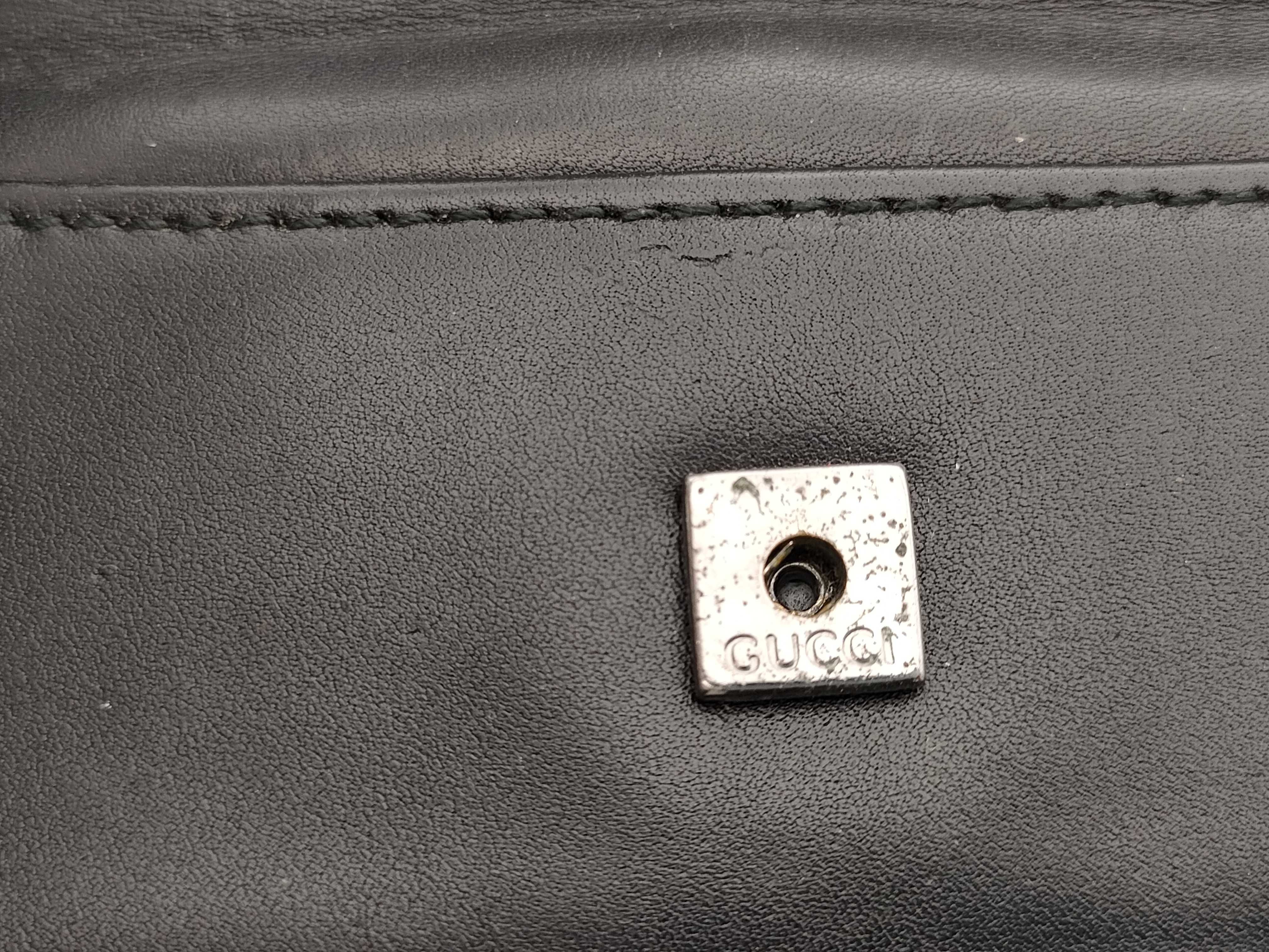 Metal Clasp Leather Long Wallet — view 8