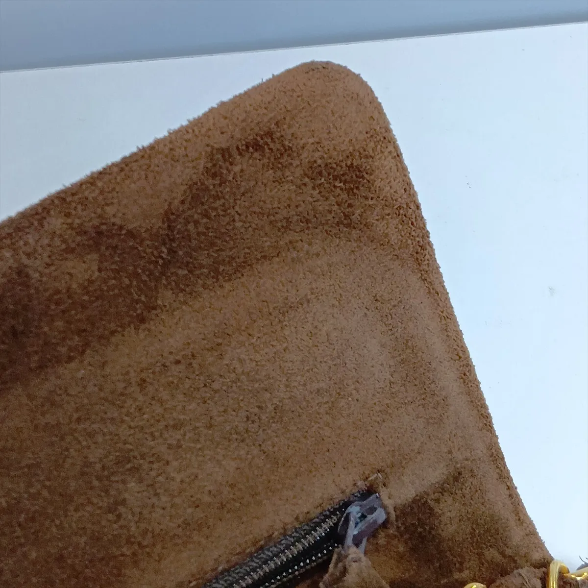 [Individually packaged] Chanel Matelassé 25 Suede Double Flap Double Chain Bag Brown Gold Hardware — view 13