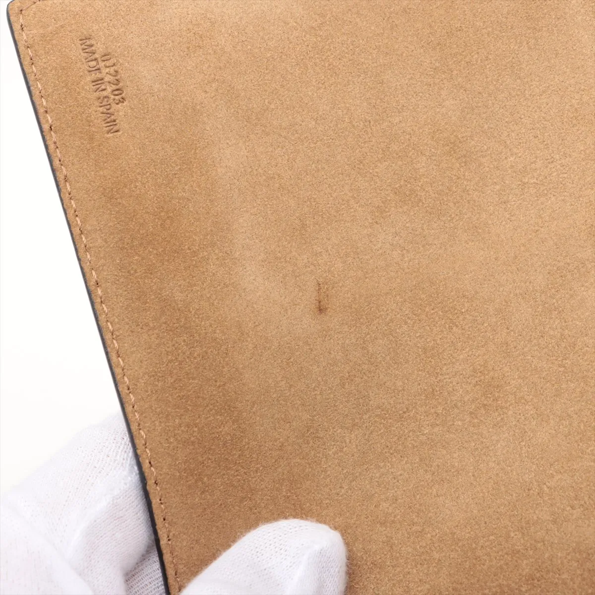 Anagram Canvas x Leather Tote Bag Beige x Brown — view 13