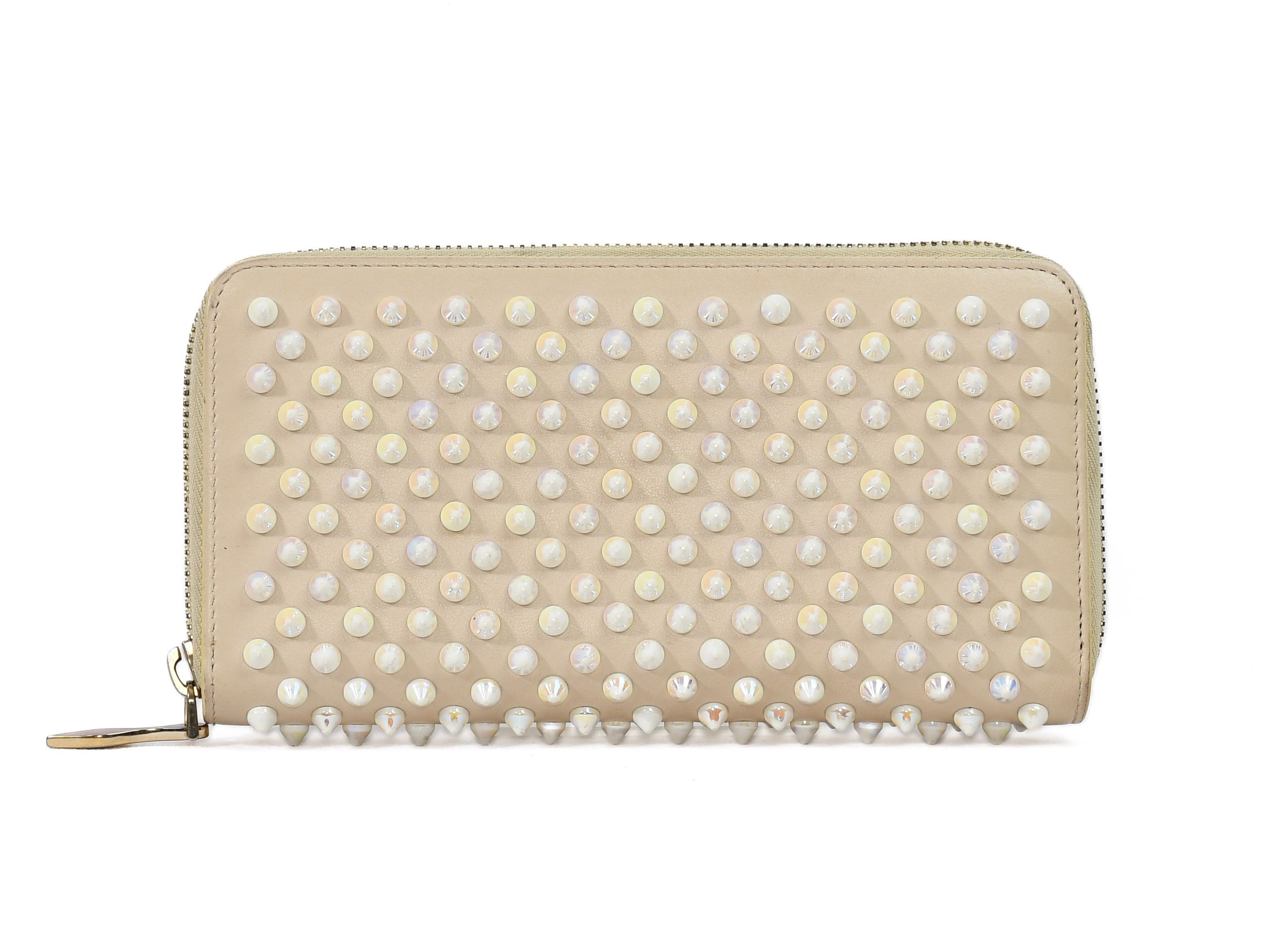 Comes with box and dust bag. Panettone round zipper wallet by Christian Louboutin. — view 2