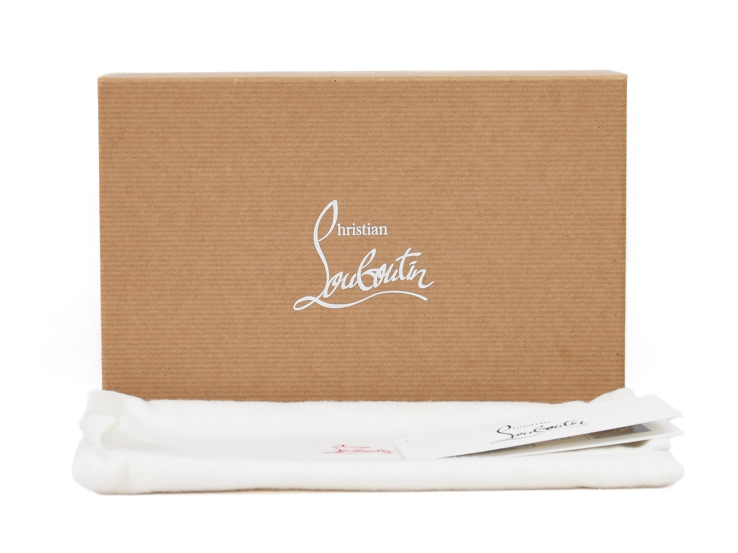 Comes with box and dust bag. Panettone round zipper wallet by Christian Louboutin. — view 12