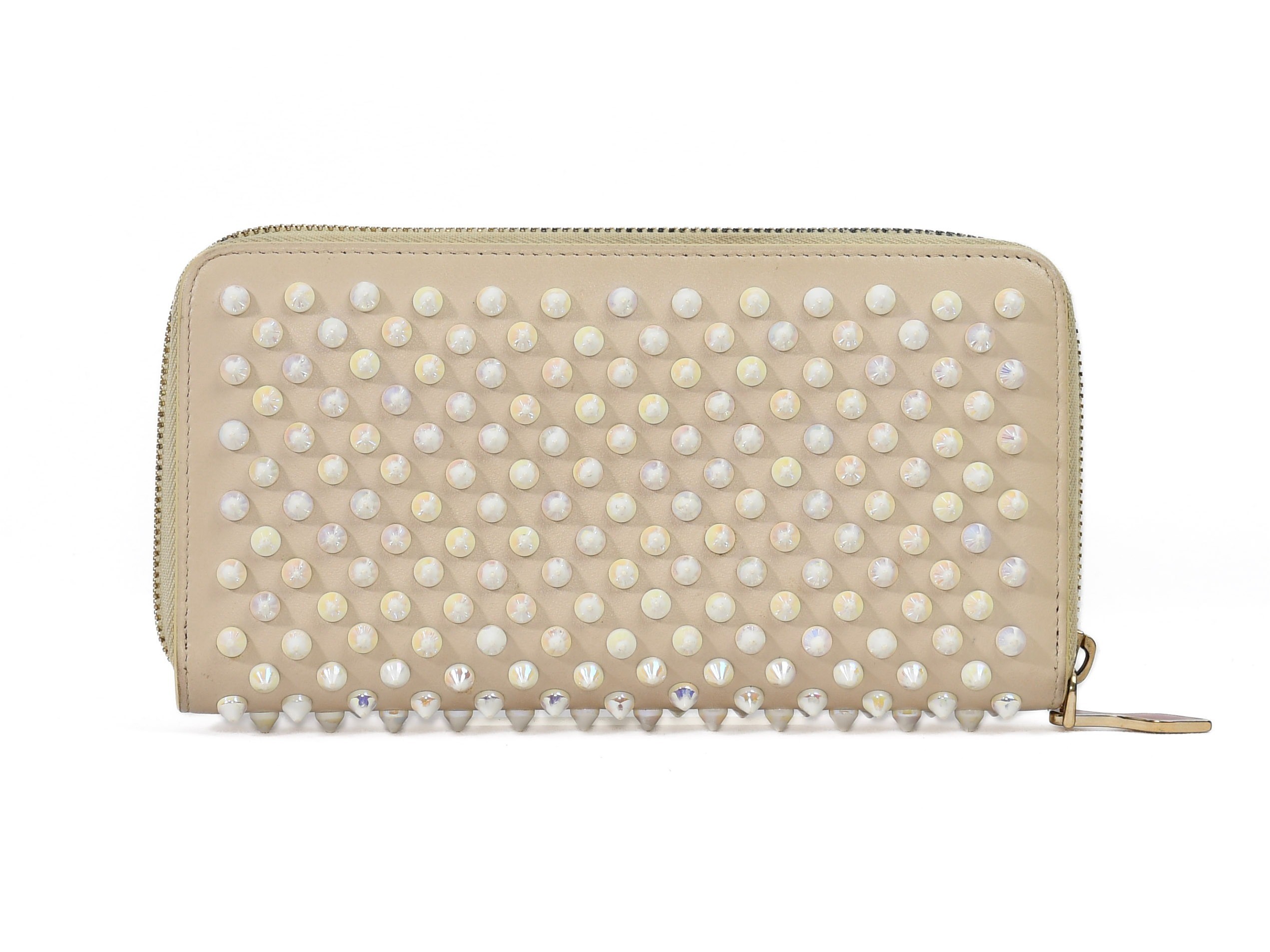 Comes with box and dust bag. Panettone round zipper wallet by Christian Louboutin. — view 3