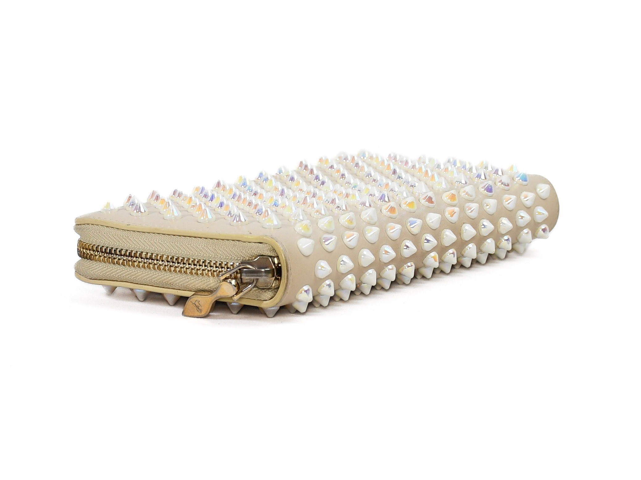 Comes with box and dust bag. Panettone round zipper wallet by Christian Louboutin. — view 4