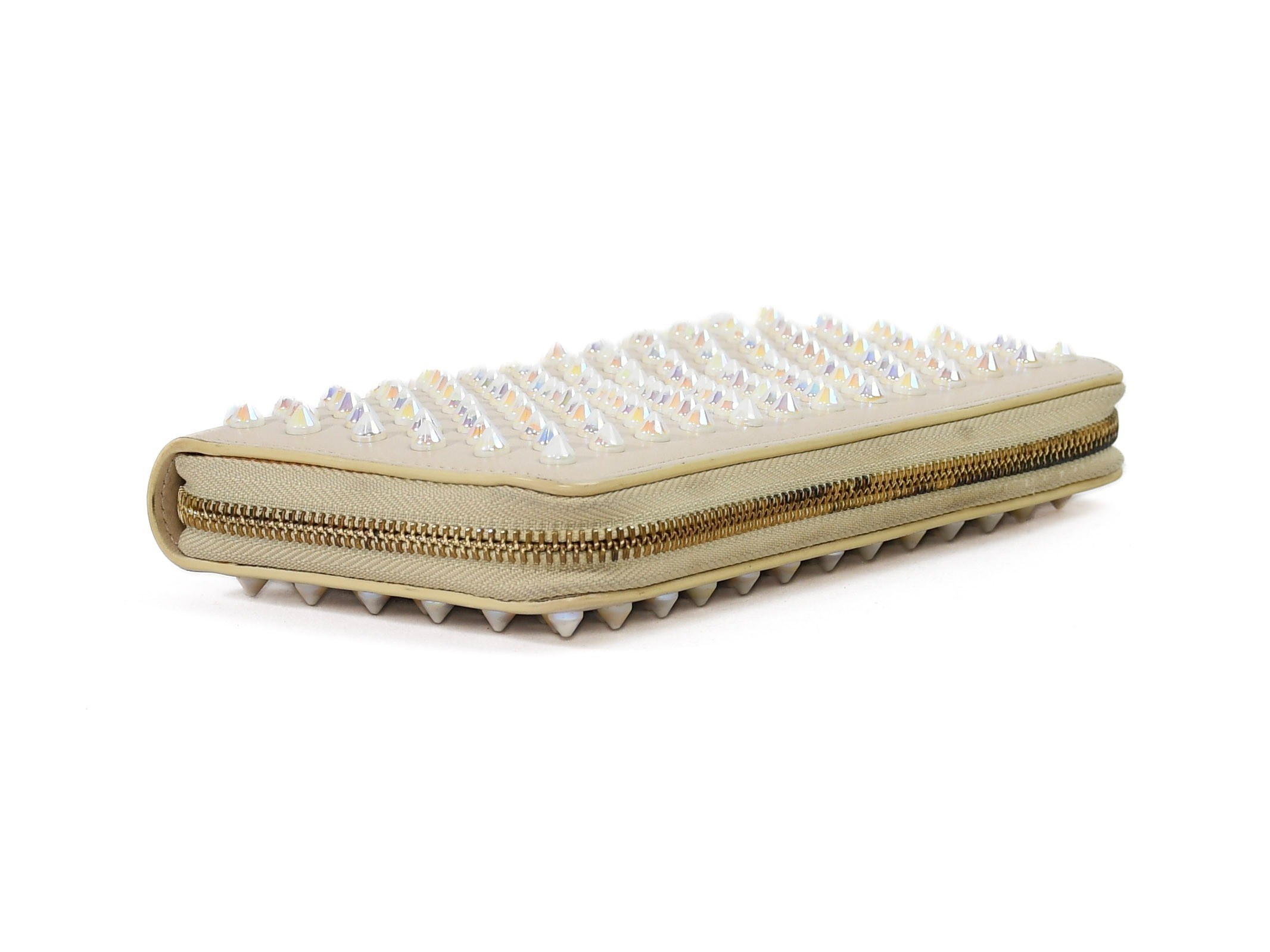 Comes with box and dust bag. Panettone round zipper wallet by Christian Louboutin. — view 6