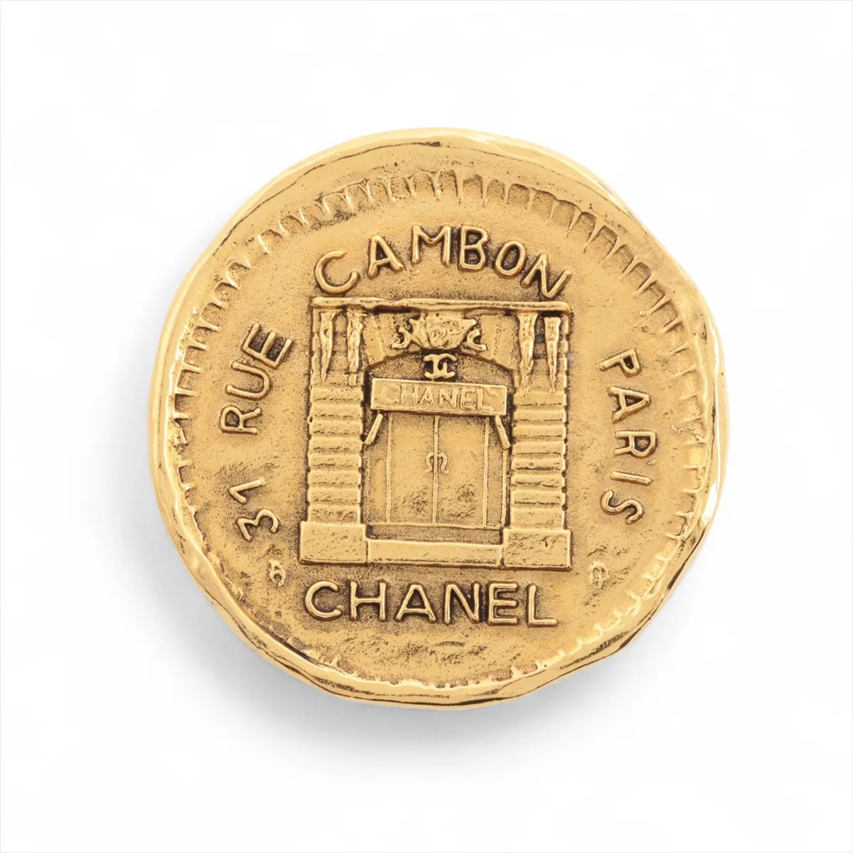 31 RUE CAMBON 1131 Brooch, GP Gold. Shows