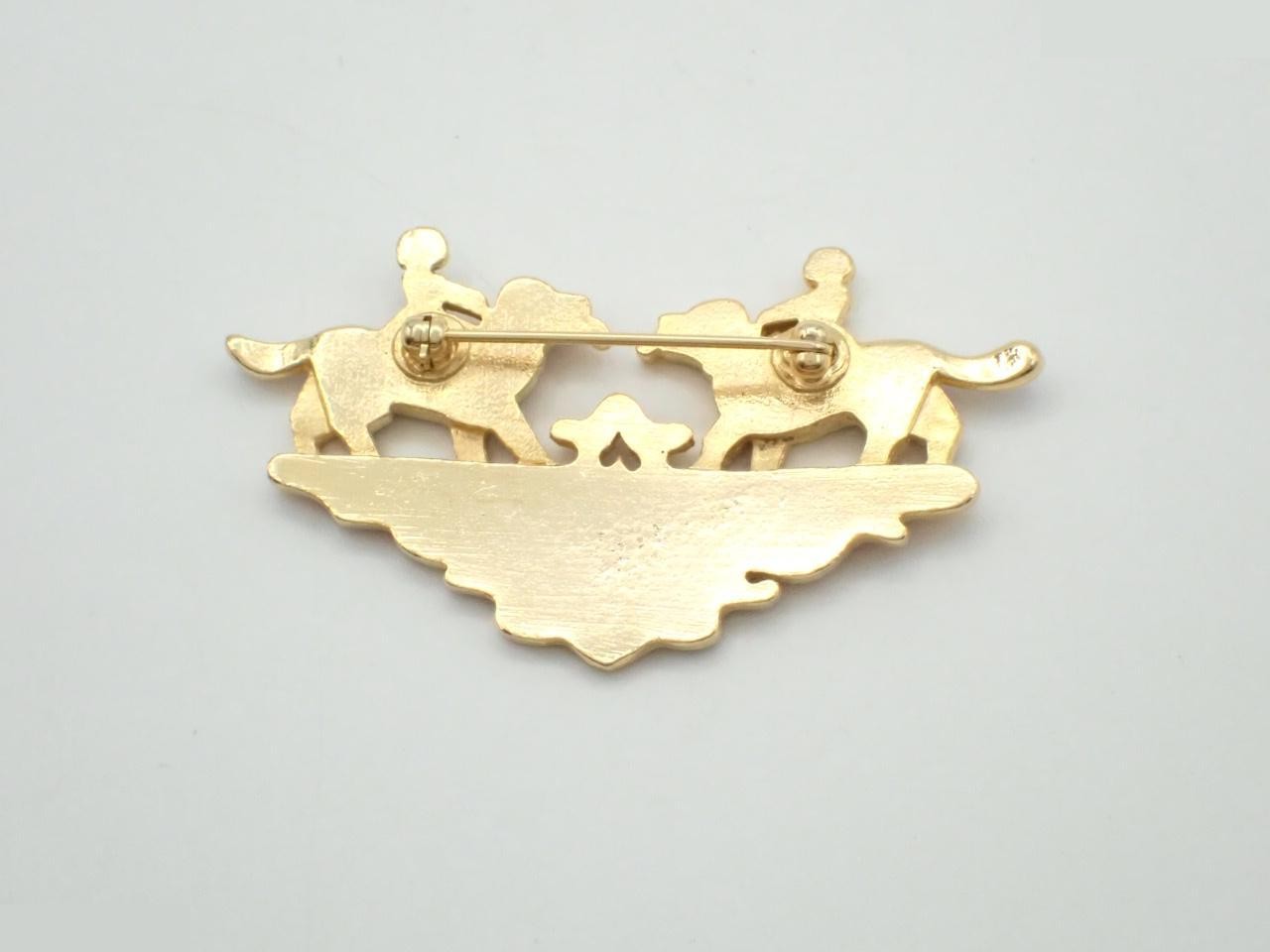 Dog and Girl Brooch — view 2