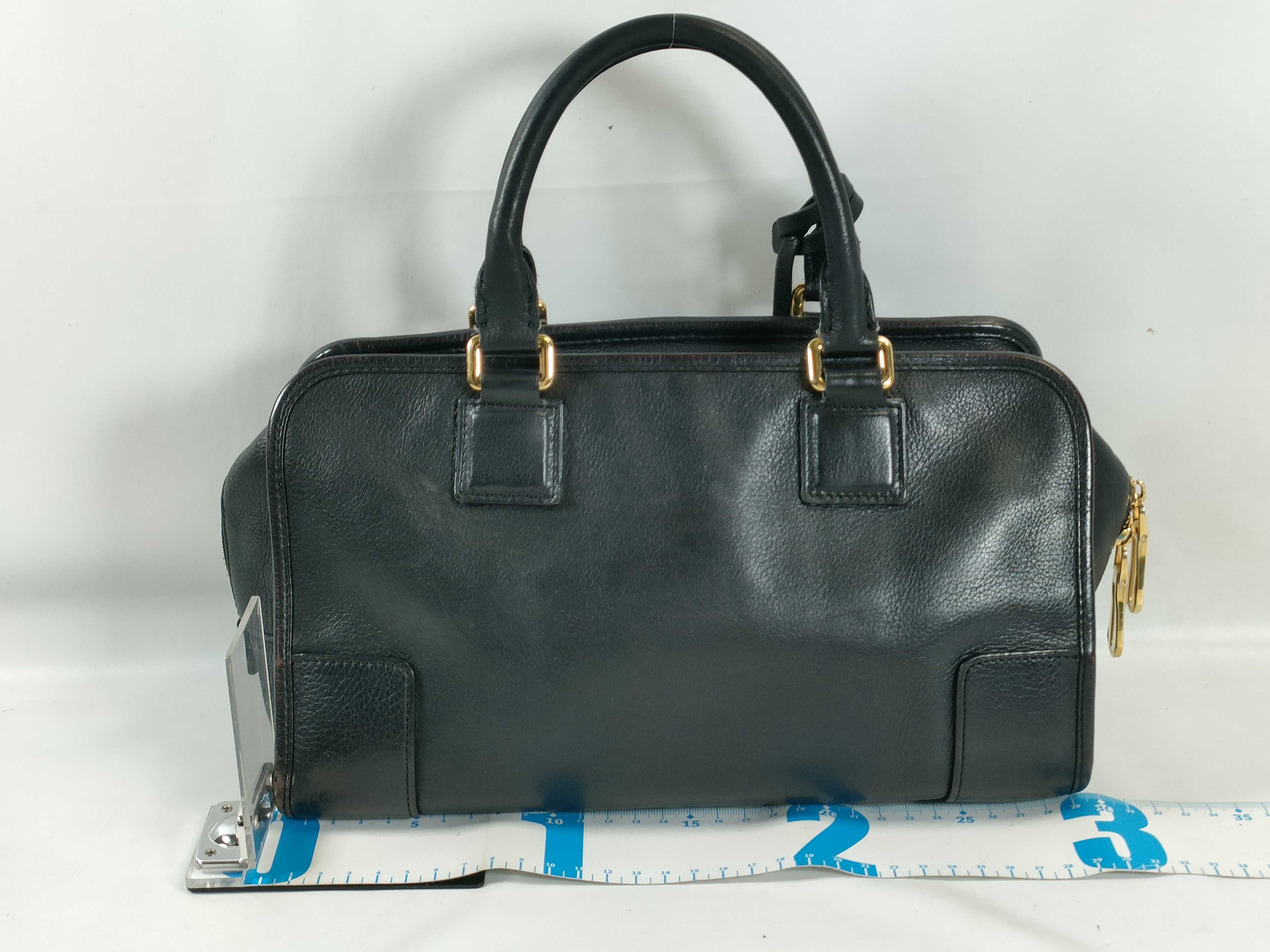 Amazona 28 Leather Handbag, Black — view 2