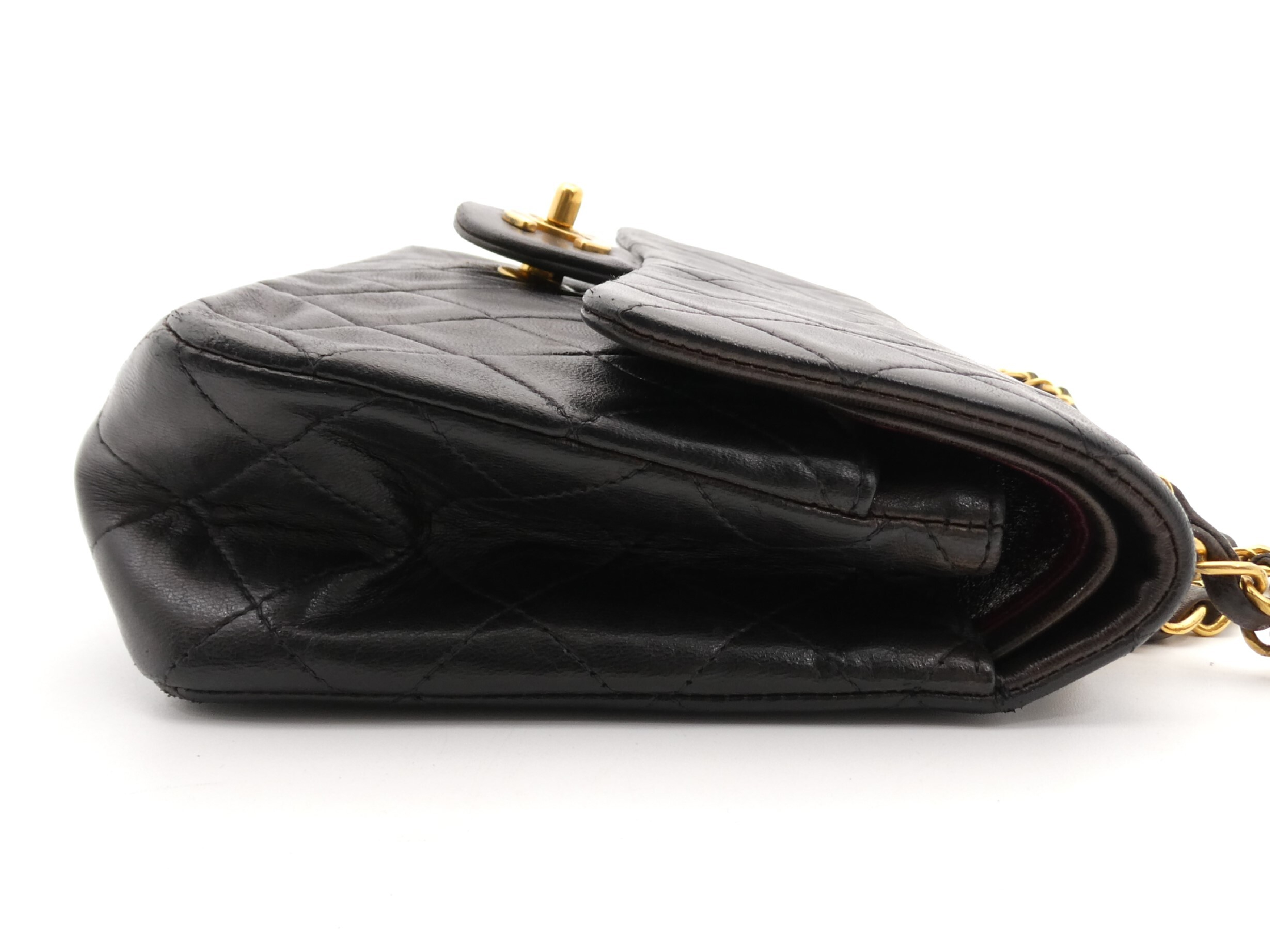Matelassé Coco Mark Turnlock Double Flap Double Chain Shoulder Bag — view 4
