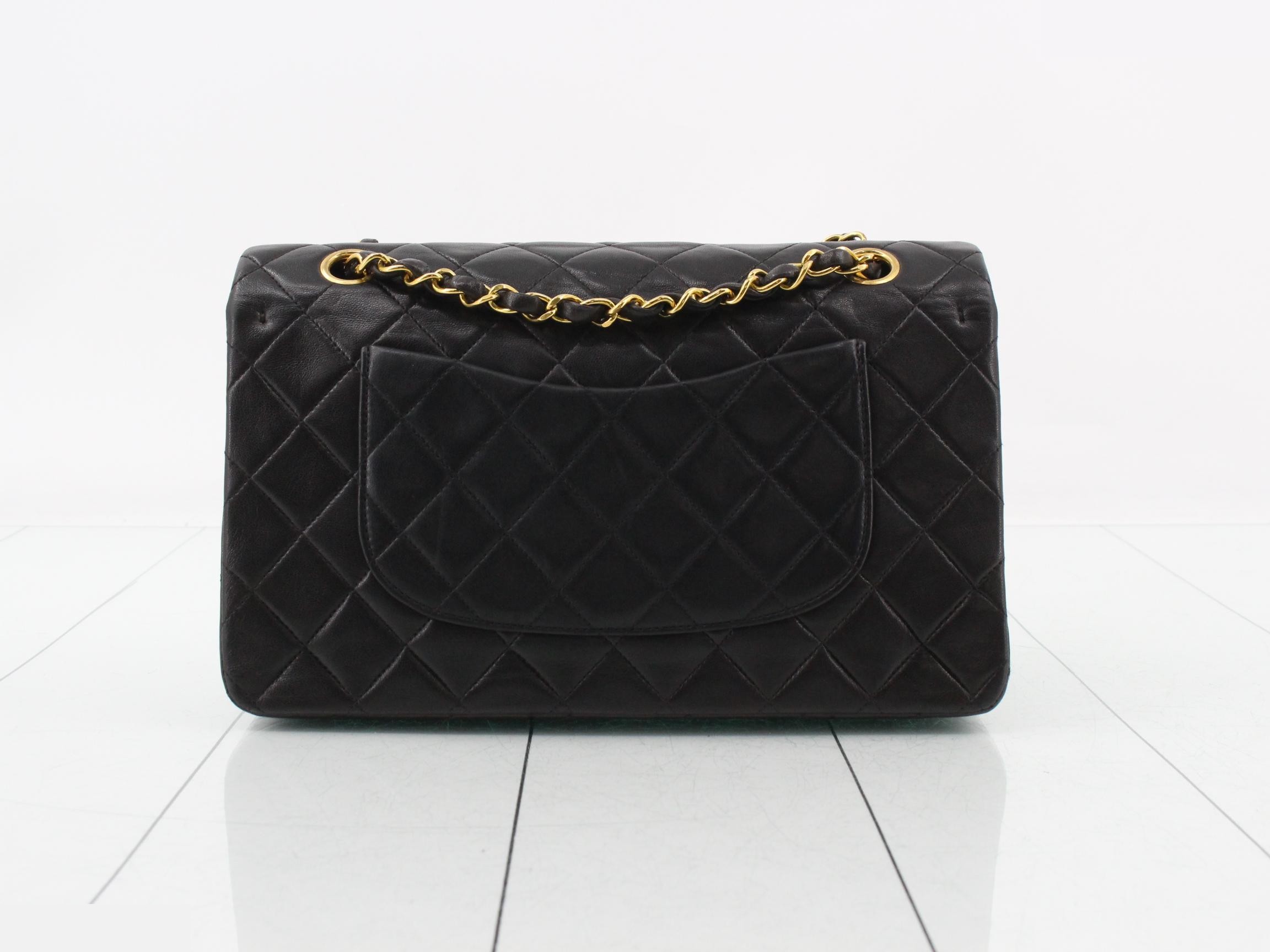 Lambskin Matelassé 25 Double Flap Double Chain Shoulder Bag — view 2
