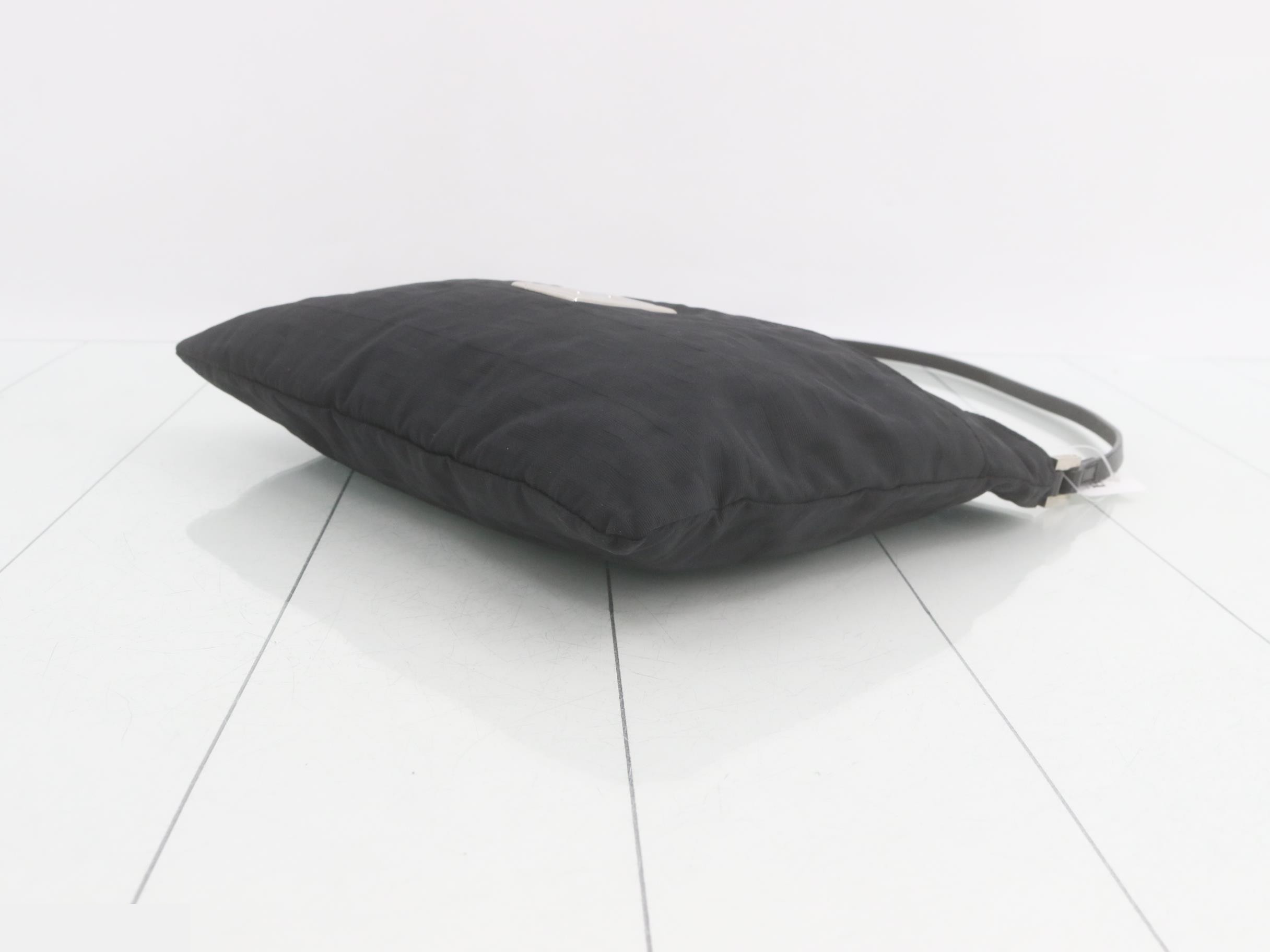 Zucca Shoulder Bag, Nylon, Black, Leather — view 6