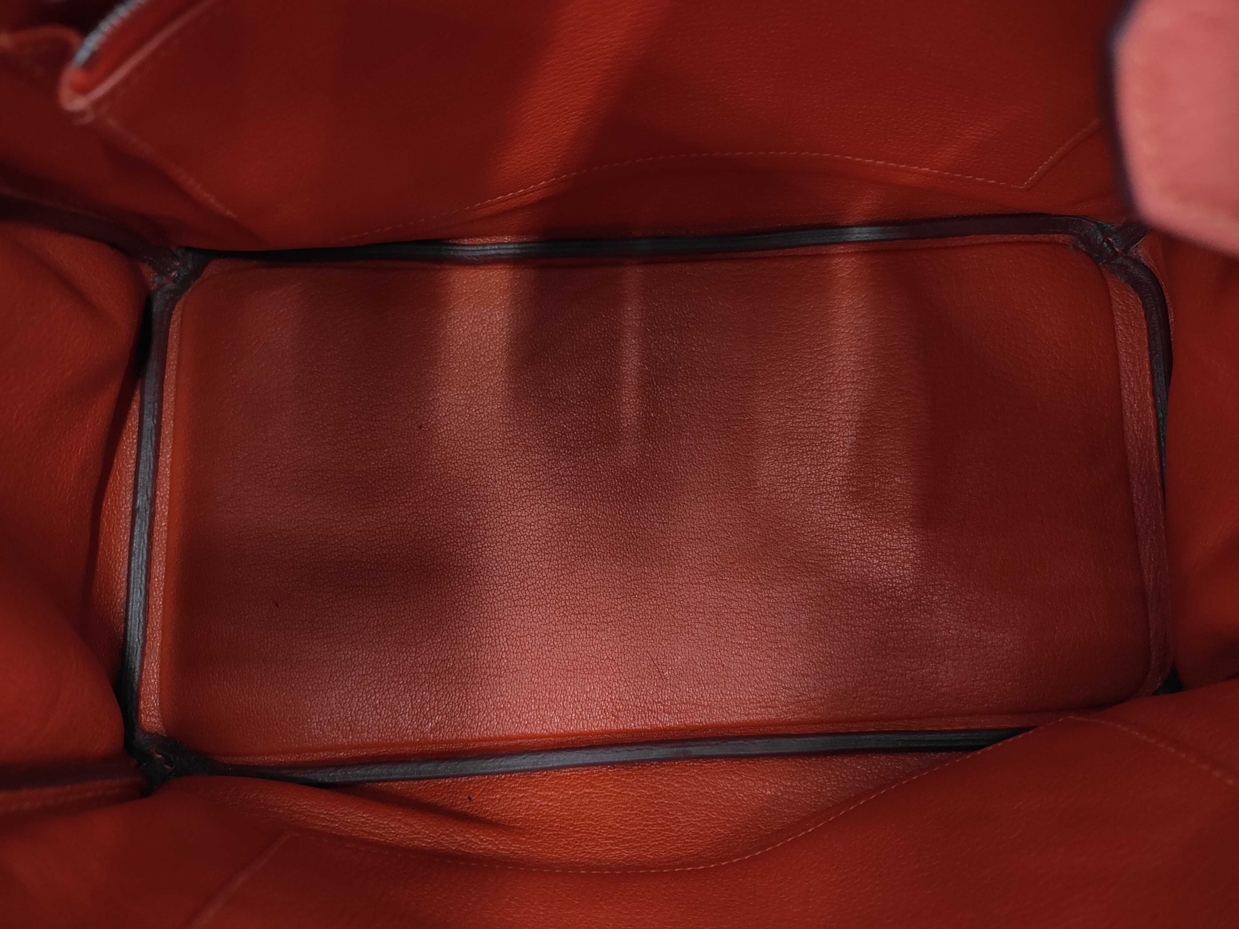 Birkin 30 Orange Silver Hardware T Stamp Handbag — view 8
