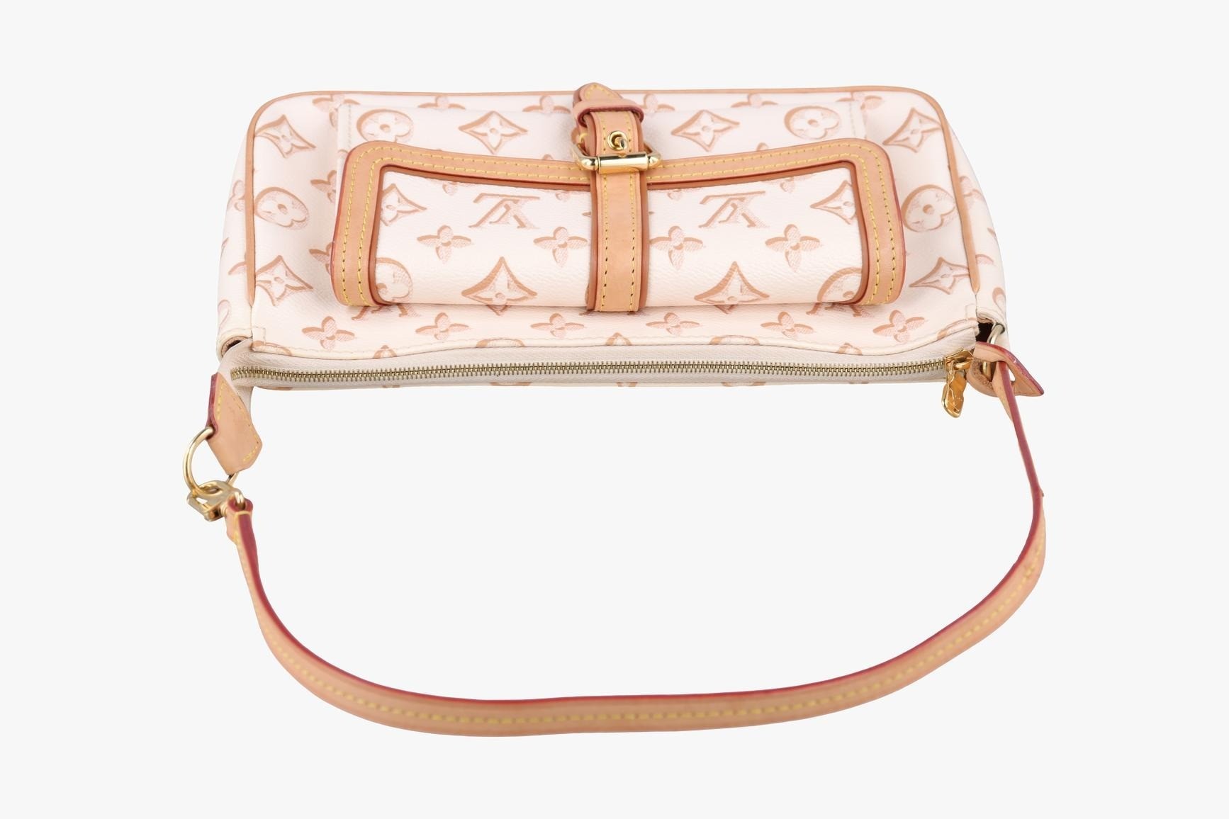 Maxi Pochette Accessoires PVC Coated Canvas Ivory x Black — view 5