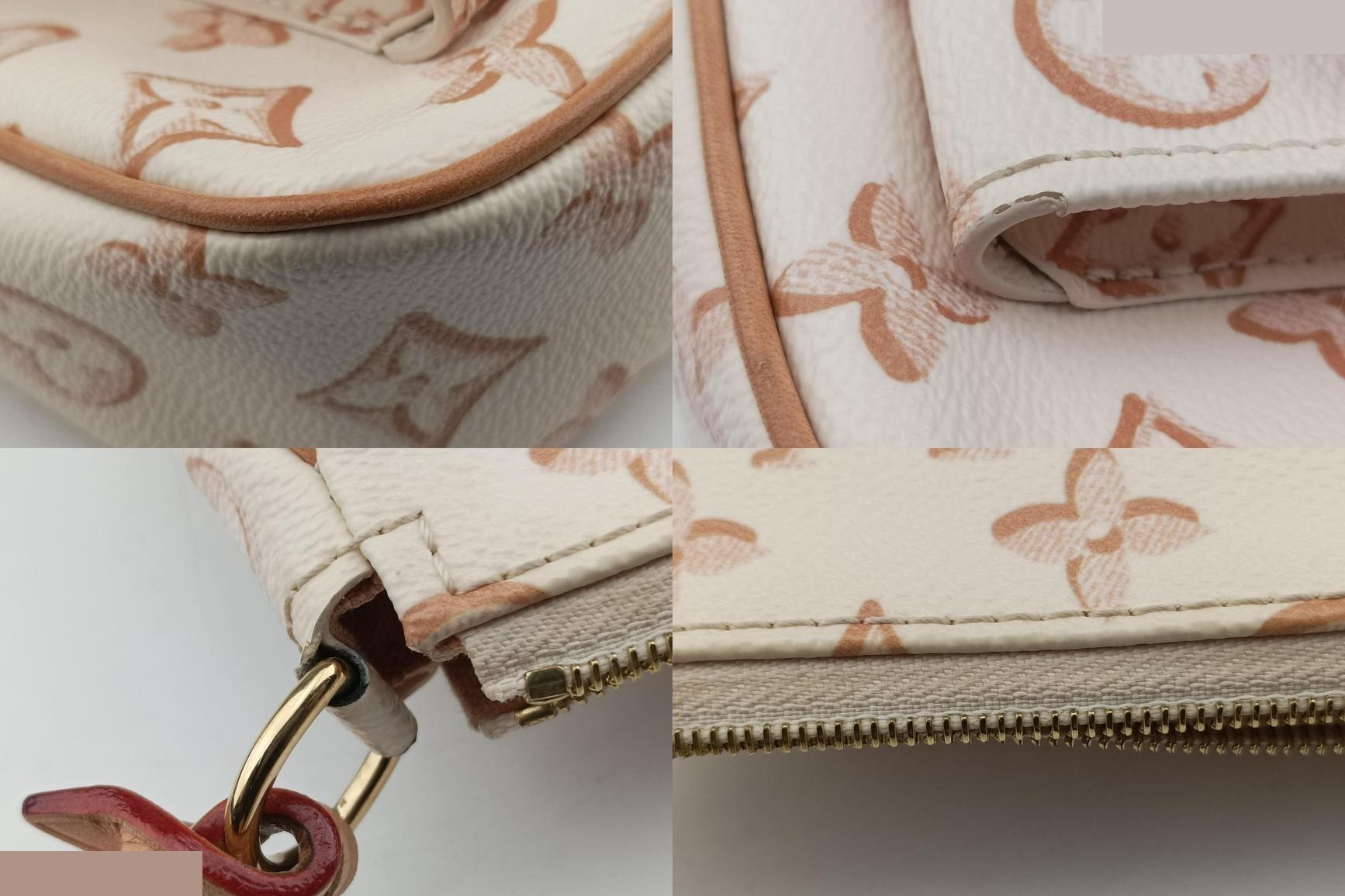 Maxi Pochette Accessoires PVC Coated Canvas Ivory x Black — view 9