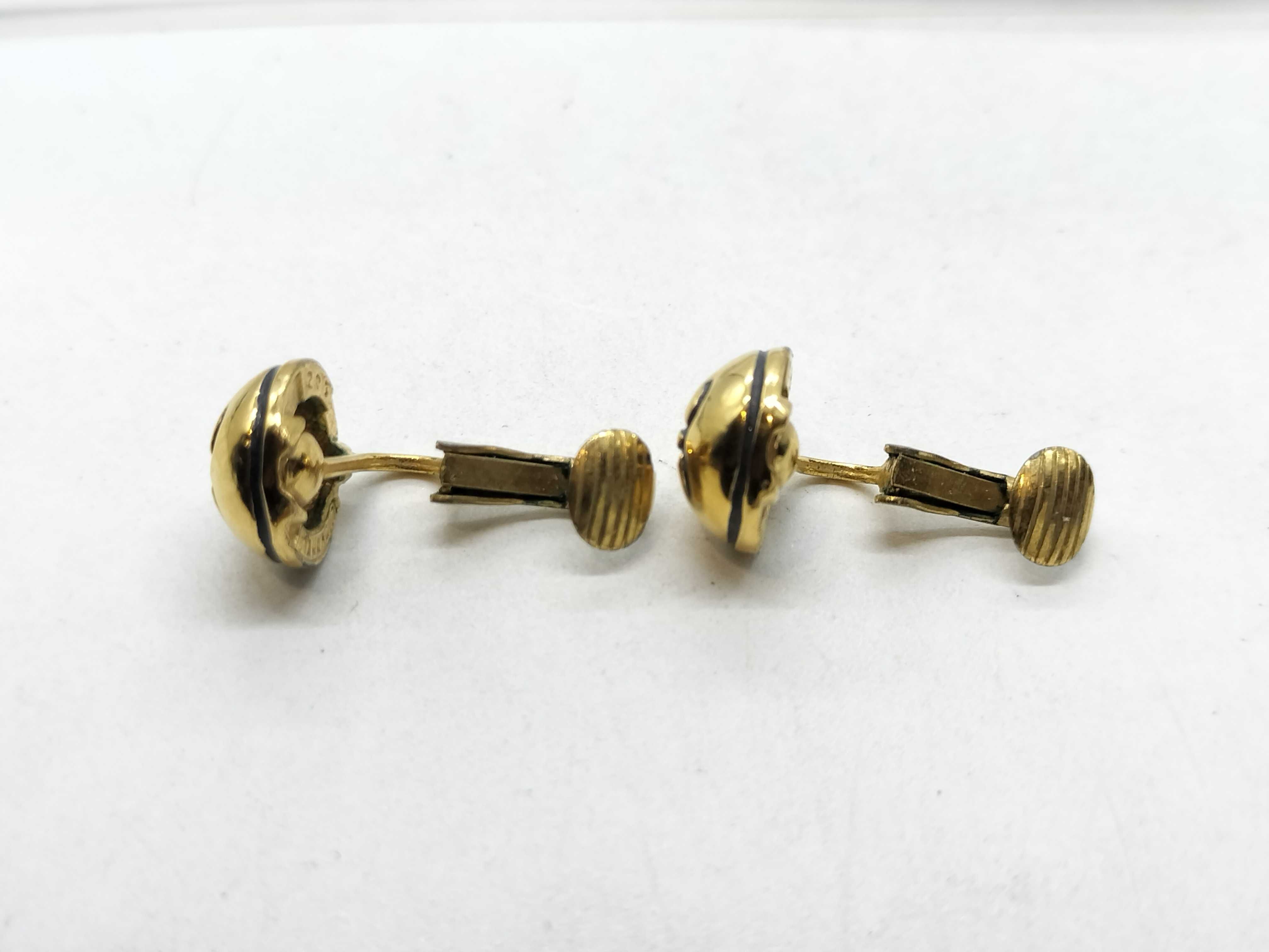 205 Coco Mark Black x Gold Earrings — view 5