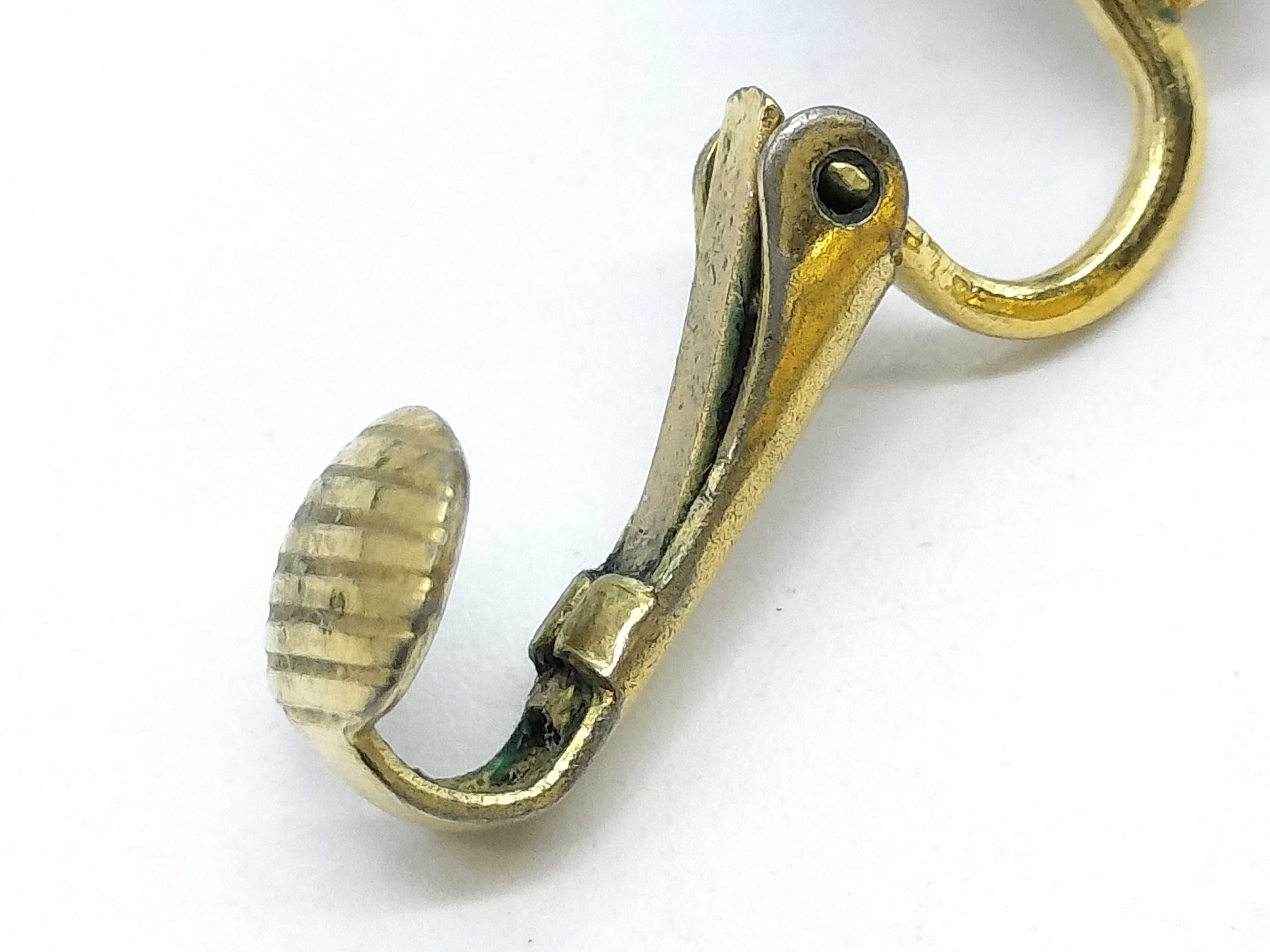 205 Coco Mark Black x Gold Earrings — view 8