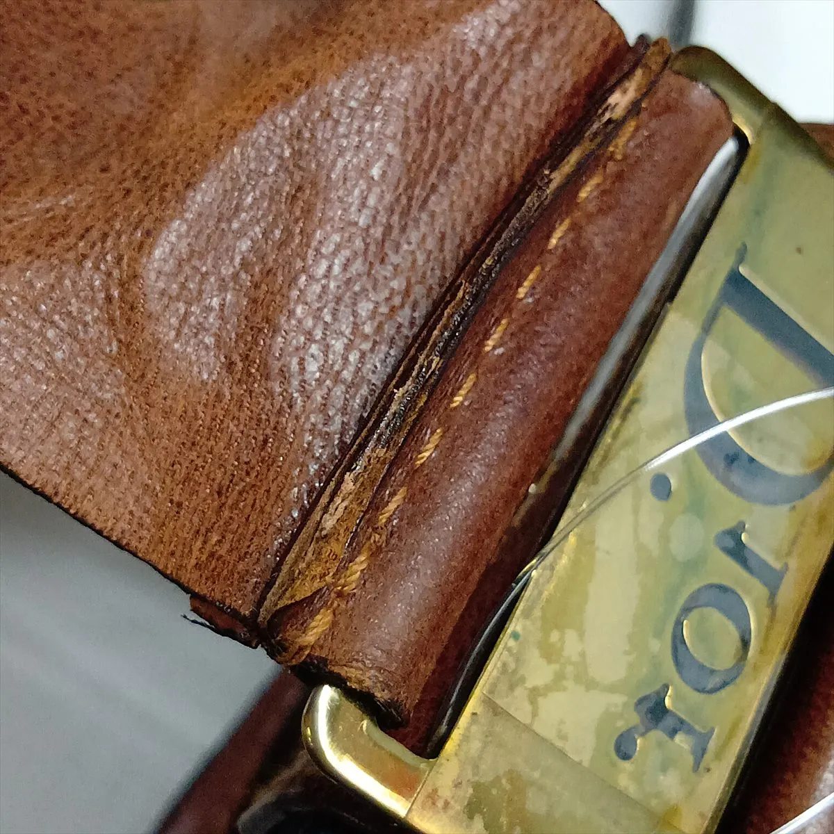 Street Chic Denim x Leather Shoulder Bag, Blue x Brown — view 15