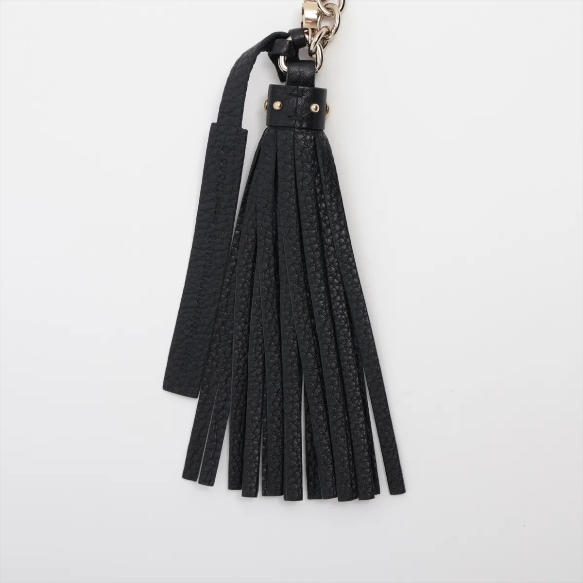 388992 Interlocking G Chain Belt GP x Leather Black x Gold — view 2