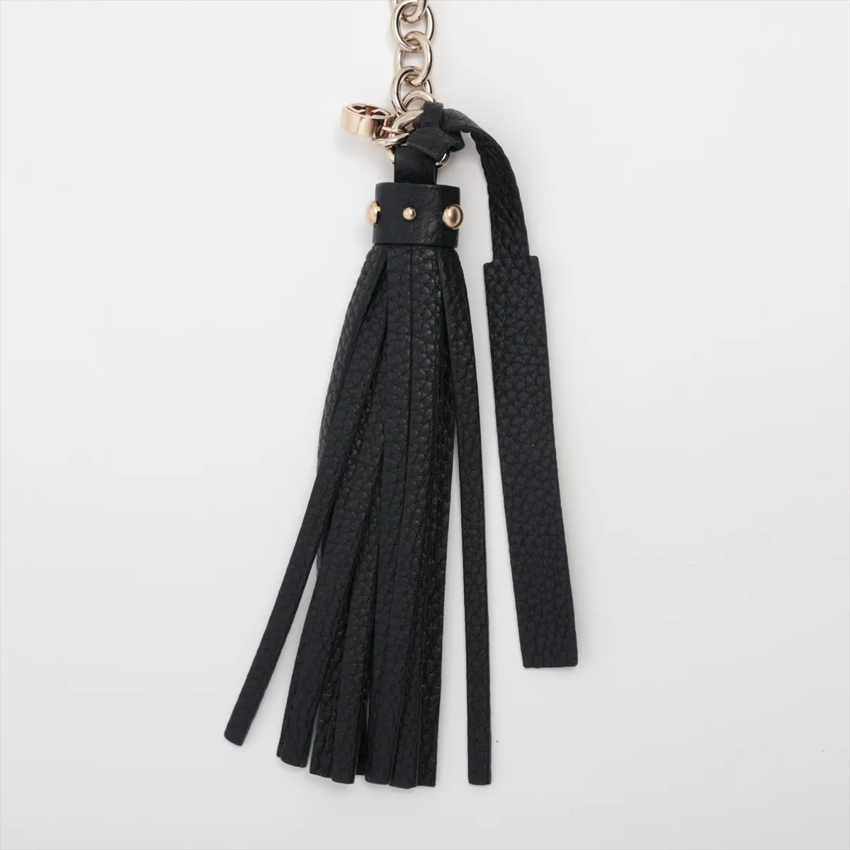 388992 Interlocking G Chain Belt GP x Leather Black x Gold — view 3
