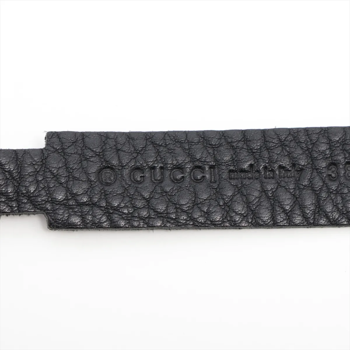 388992 Interlocking G Chain Belt GP x Leather Black x Gold — view 5