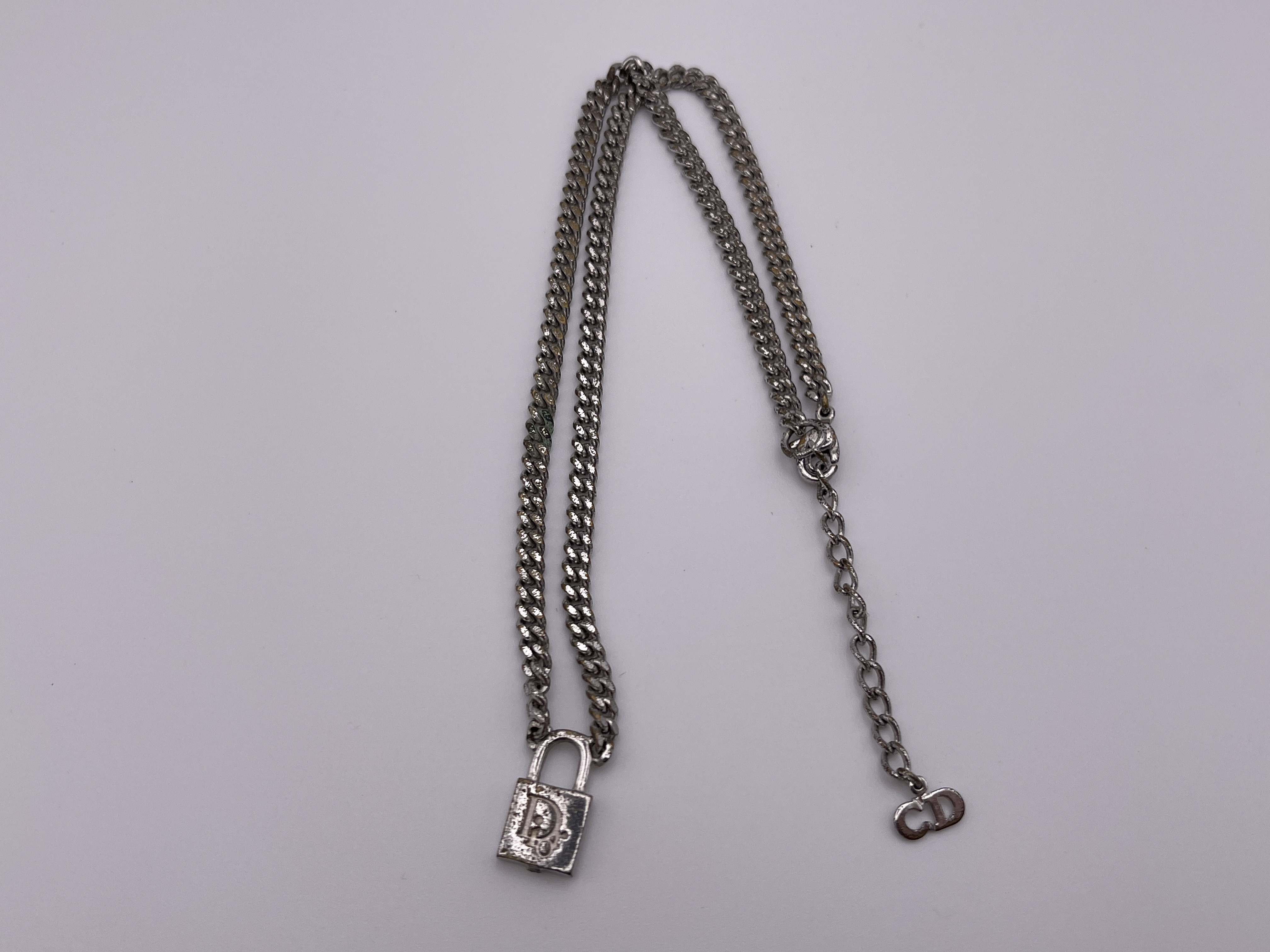 silver necklace — view 2